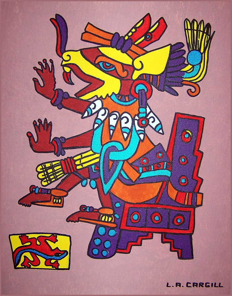 910x1163 Aztec day god 1080P, 2K, 4K, 5K HD wallpaper free download