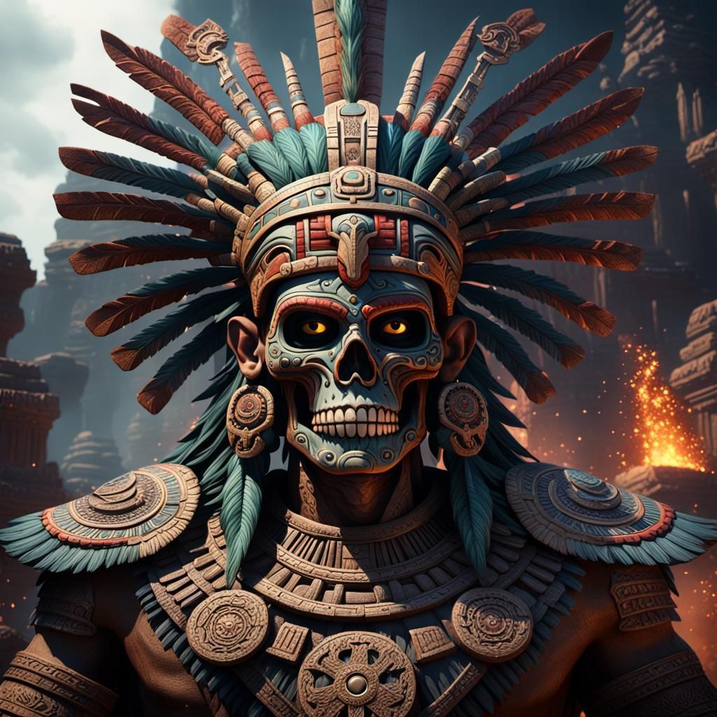 1024x1024 Aztec God of Death Aztec God of Death: Fantasy Co