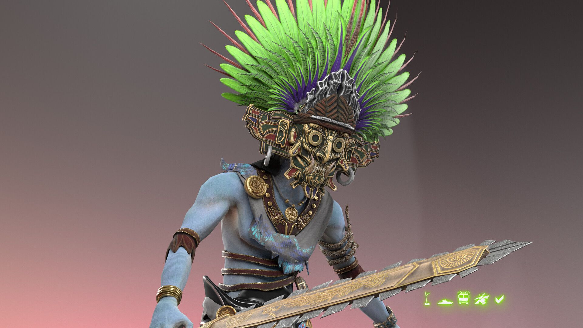 1920x1080 Tlaloc the Aztec God of Rain