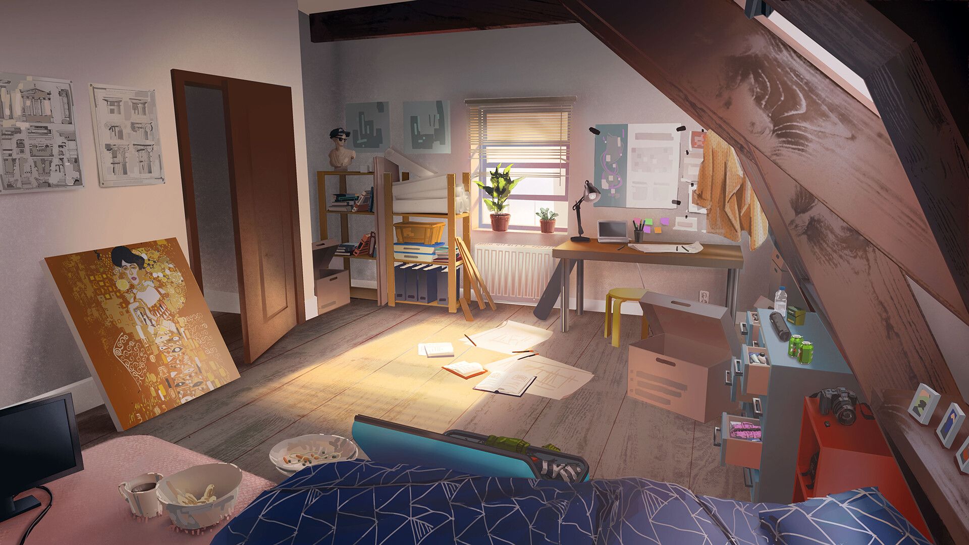 1920x1080 Anna Pereslegina Student Room