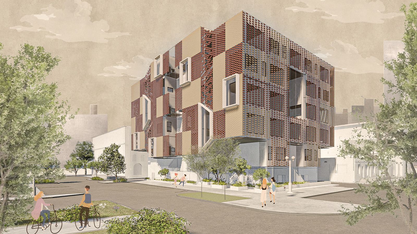 1600x900 Two Face: A Multi Use Housing Project In Lincoln's Haymarket District. College Of Architecture