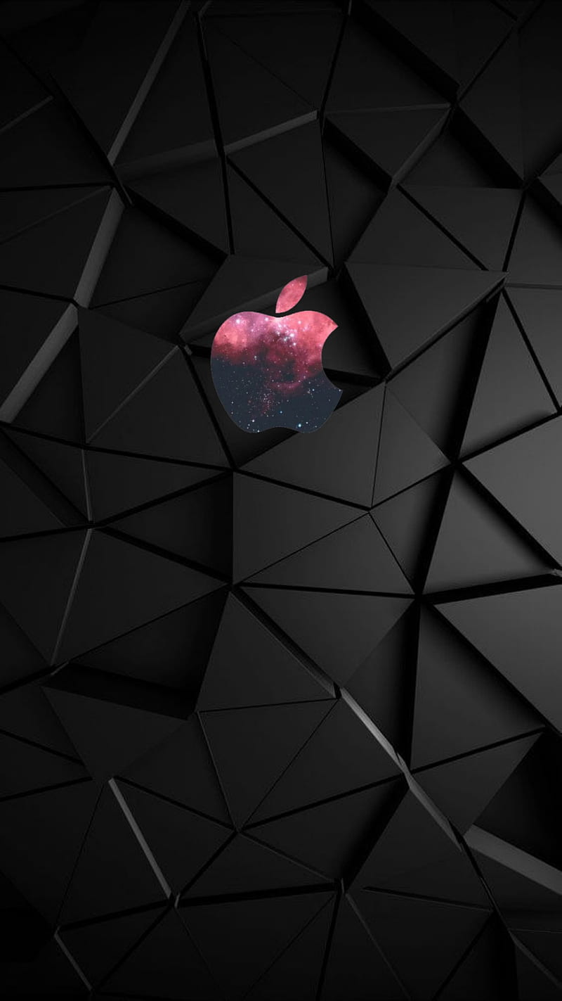 800x1423 IPhone black, apple, dark, lava, material, phone, solid, stealth, HD phone wallpaper