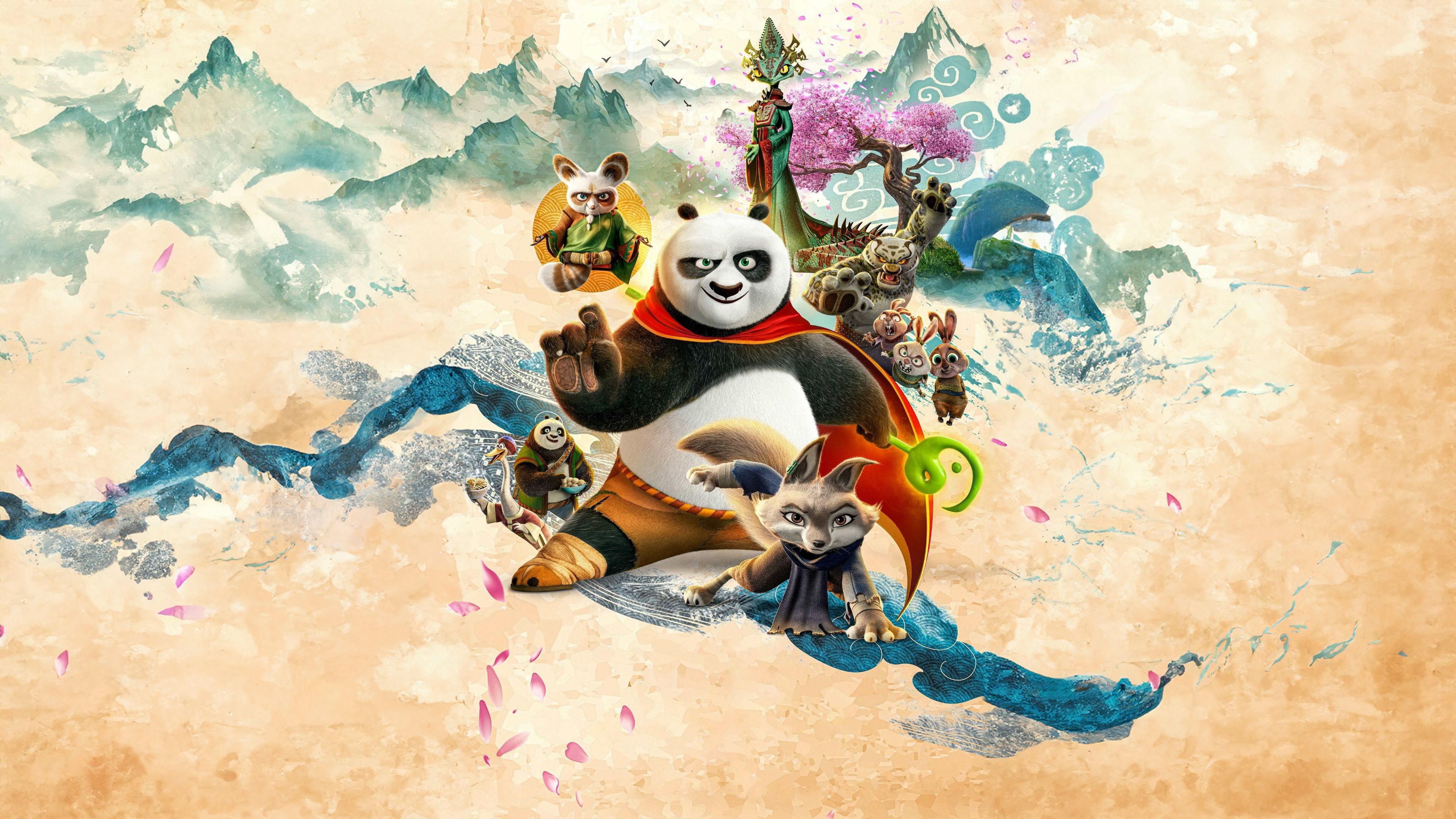 3840x2160 Kung Fu Panda 4 Wallpaper 4K, Animation, 2024 Movies