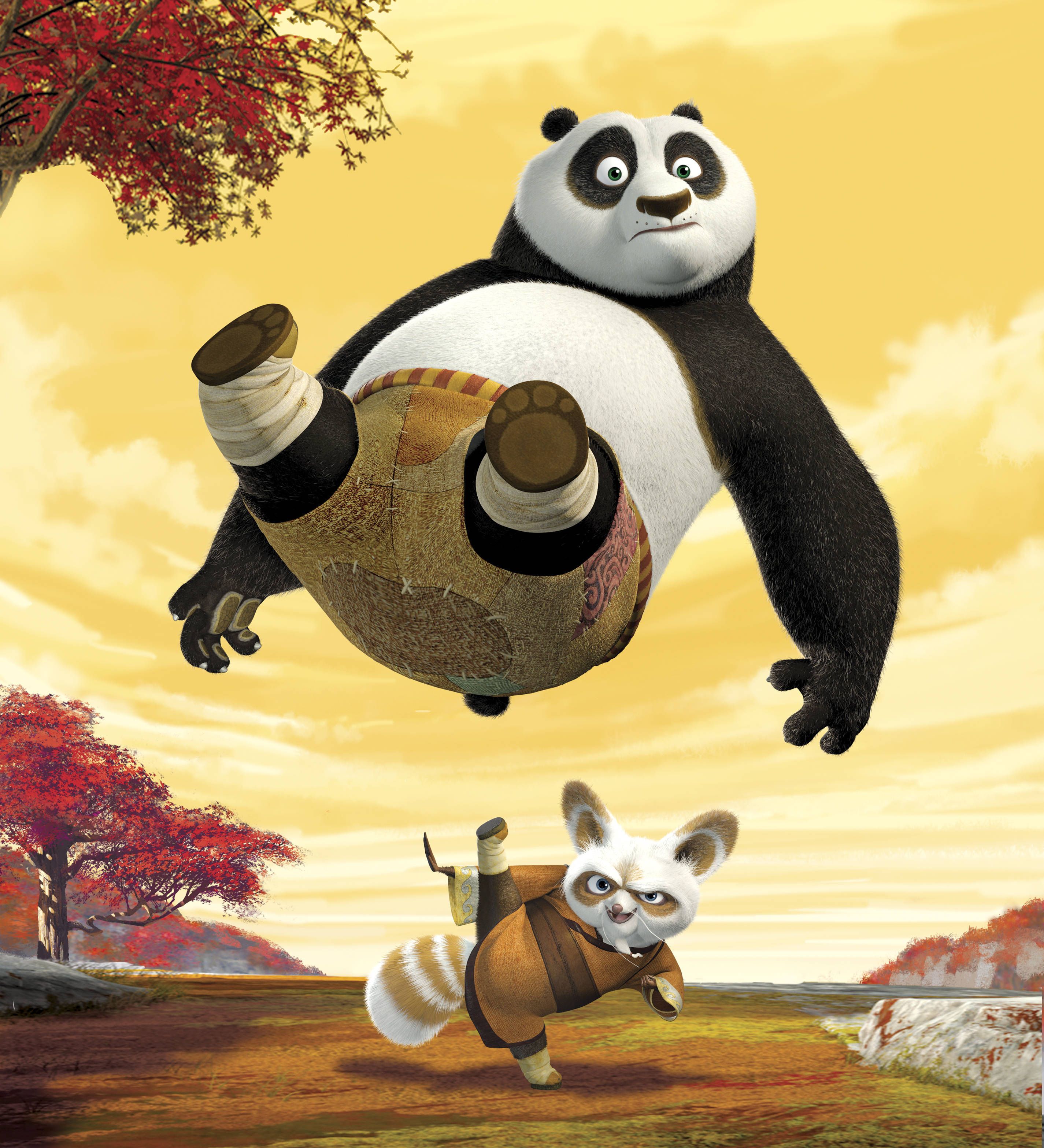 2850x3135 Wallpaper Panda, Kung Fu, Master Shifu for mobile and desktop, section фильмы, resolution 2850x3135