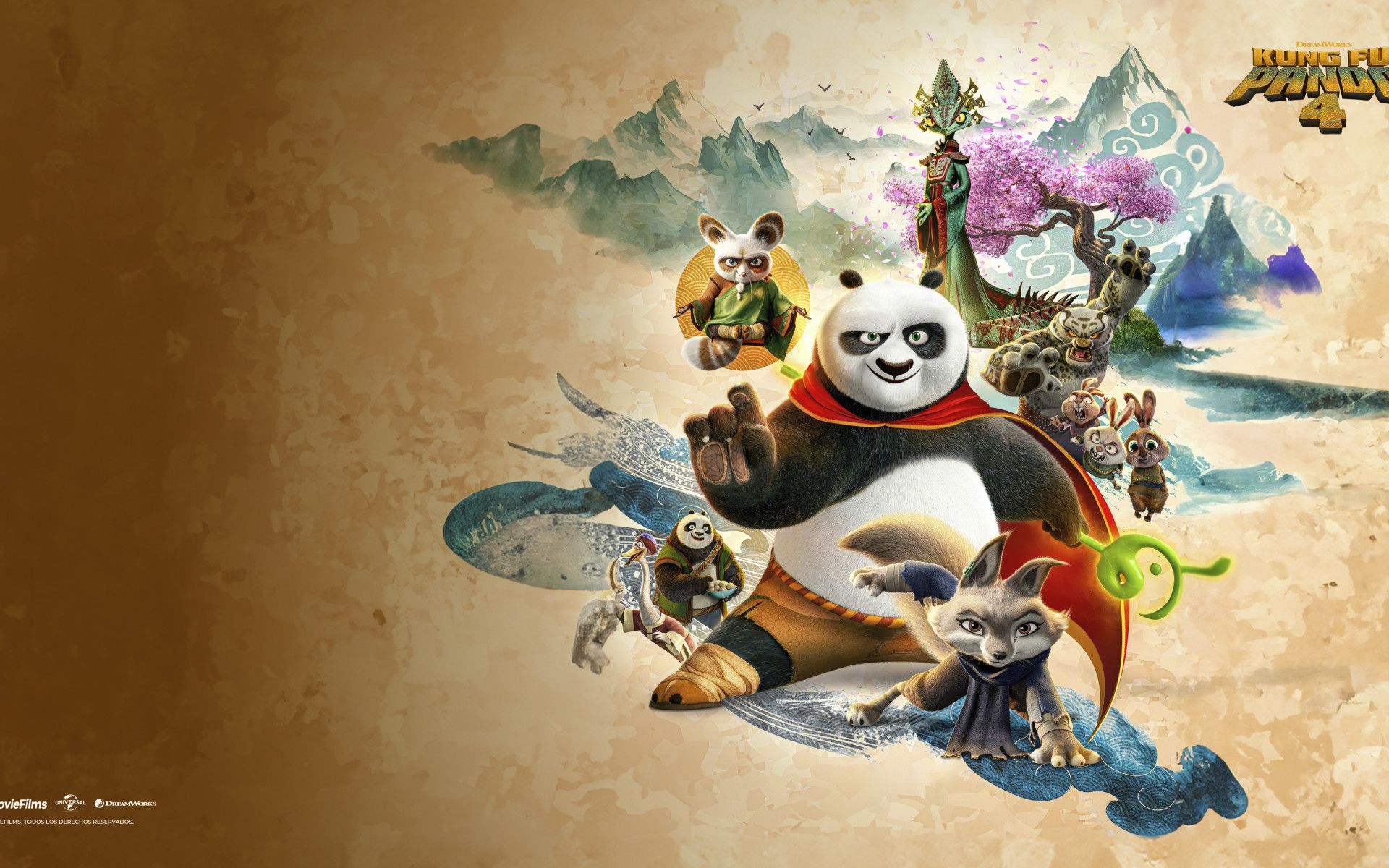 1920x1200 Kung Fu Panda 4 Desktop Wallpaper
