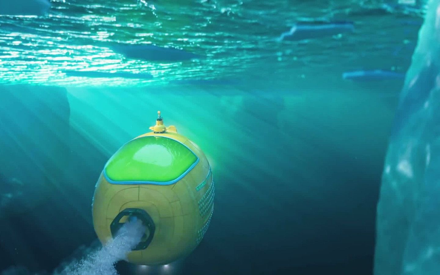 1440x900 The Angry Birds Movie 2 Submarine Wallpaper 43398