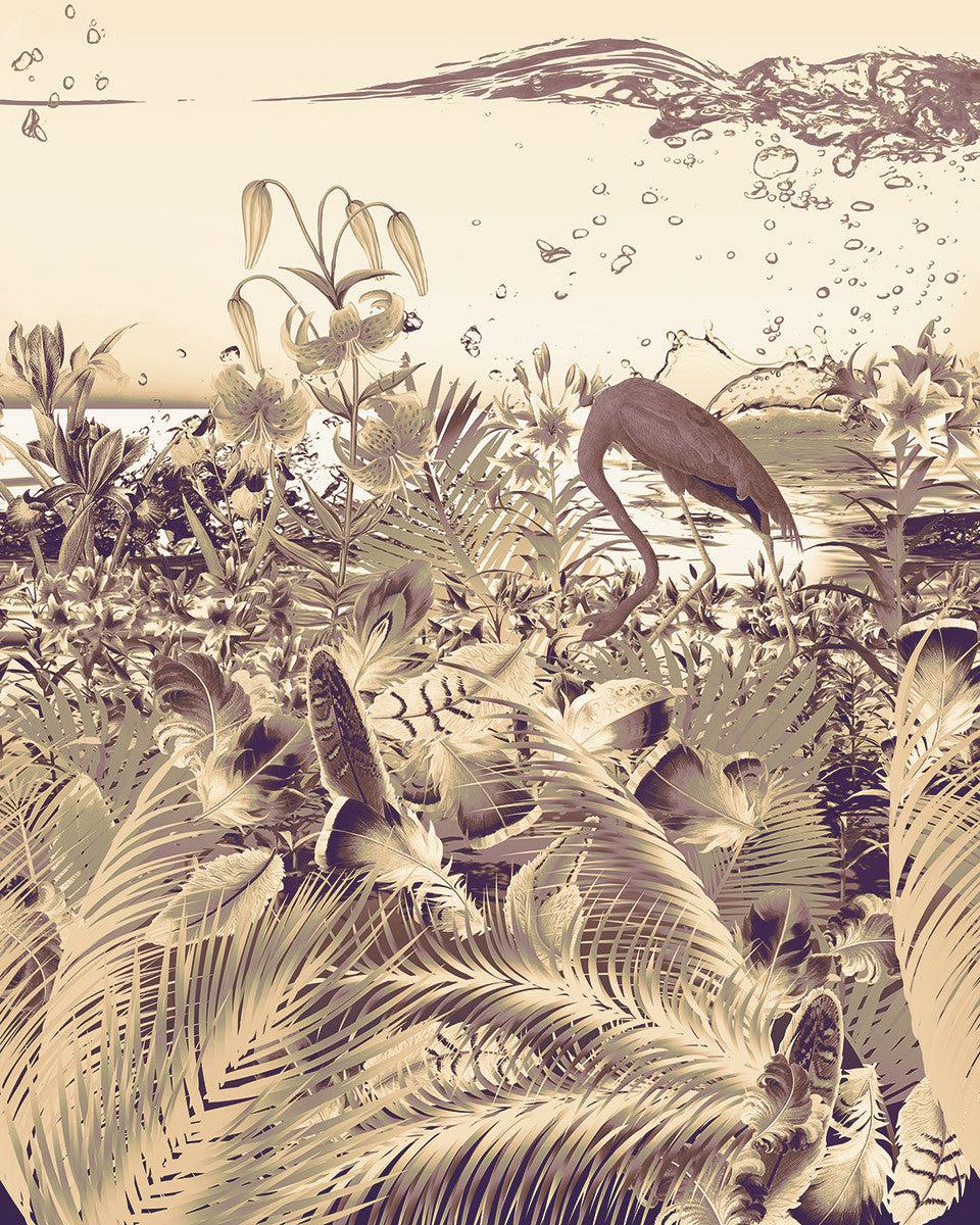 960x1200 Fantasia Warm Mural Wallpaper: Forest Wallpaper