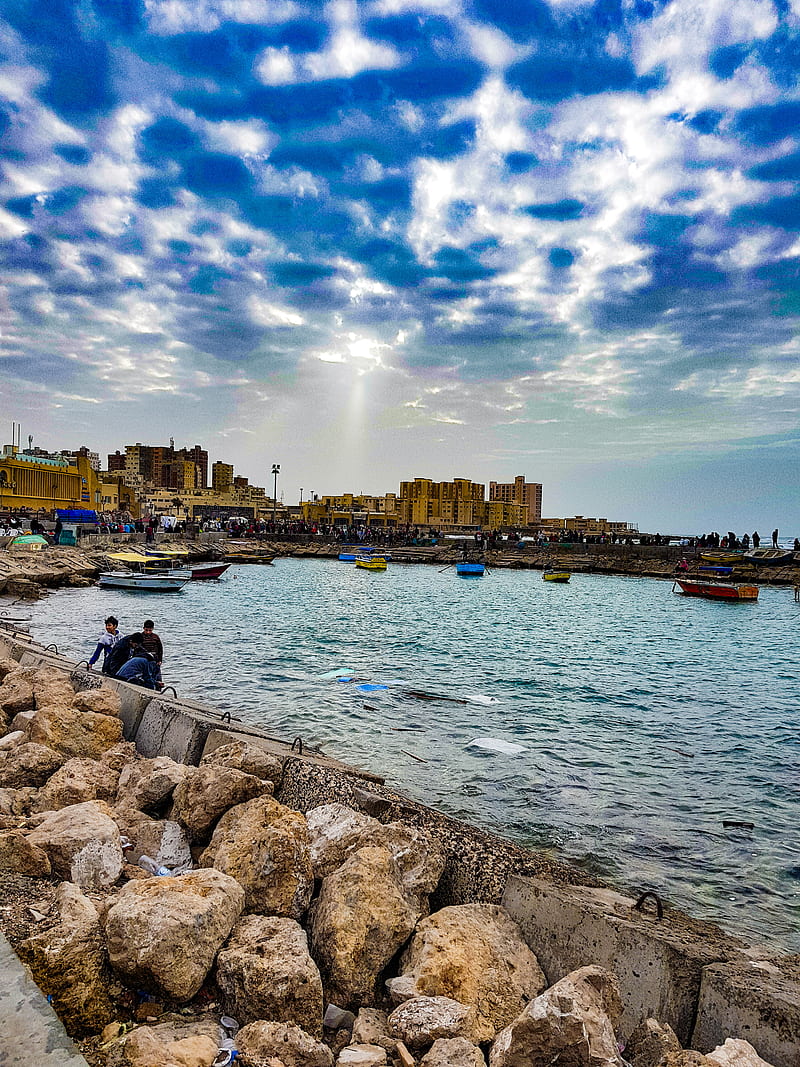800x1067 HD rock and sea egypt wallpaper