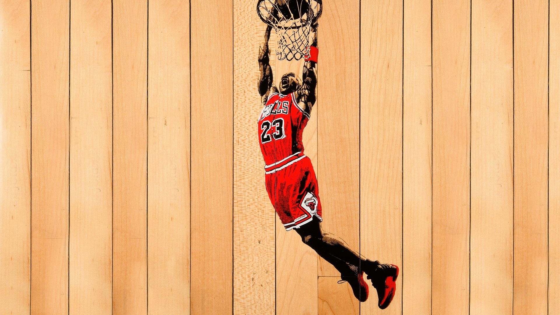 1920x1080 Michael Jordan Wallpaper 4K, Wooden background