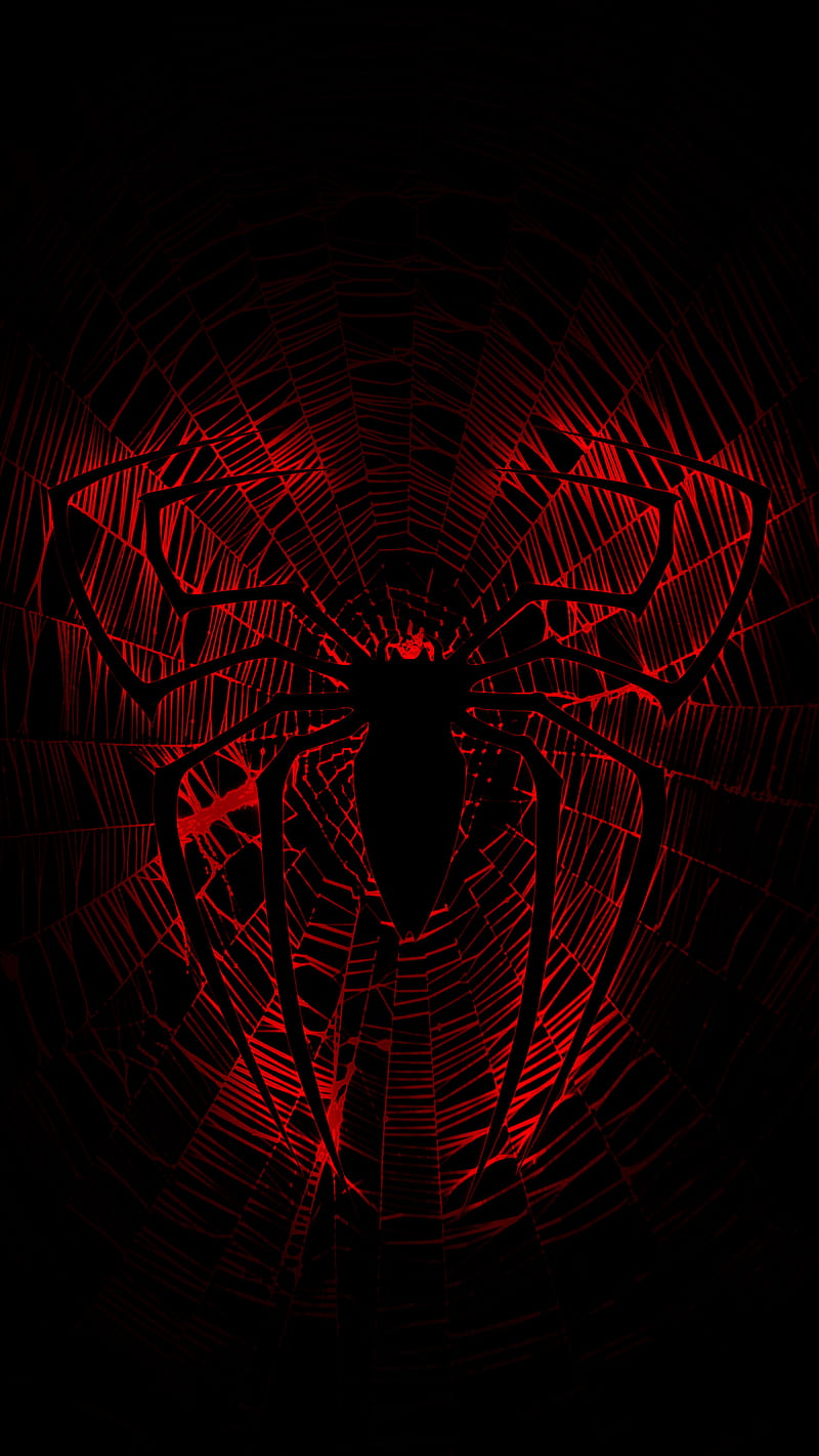 800x1421 Spider Man, cool, red, spiderman, symbol, web, HD phone wallpaper