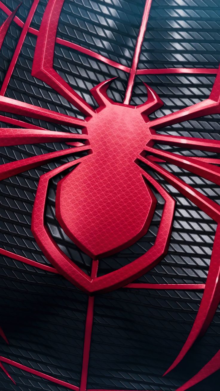 736x1308 Spider On Spider Man Suit 4K Ultra HD Mobile Wallpaper For IPhone & Android