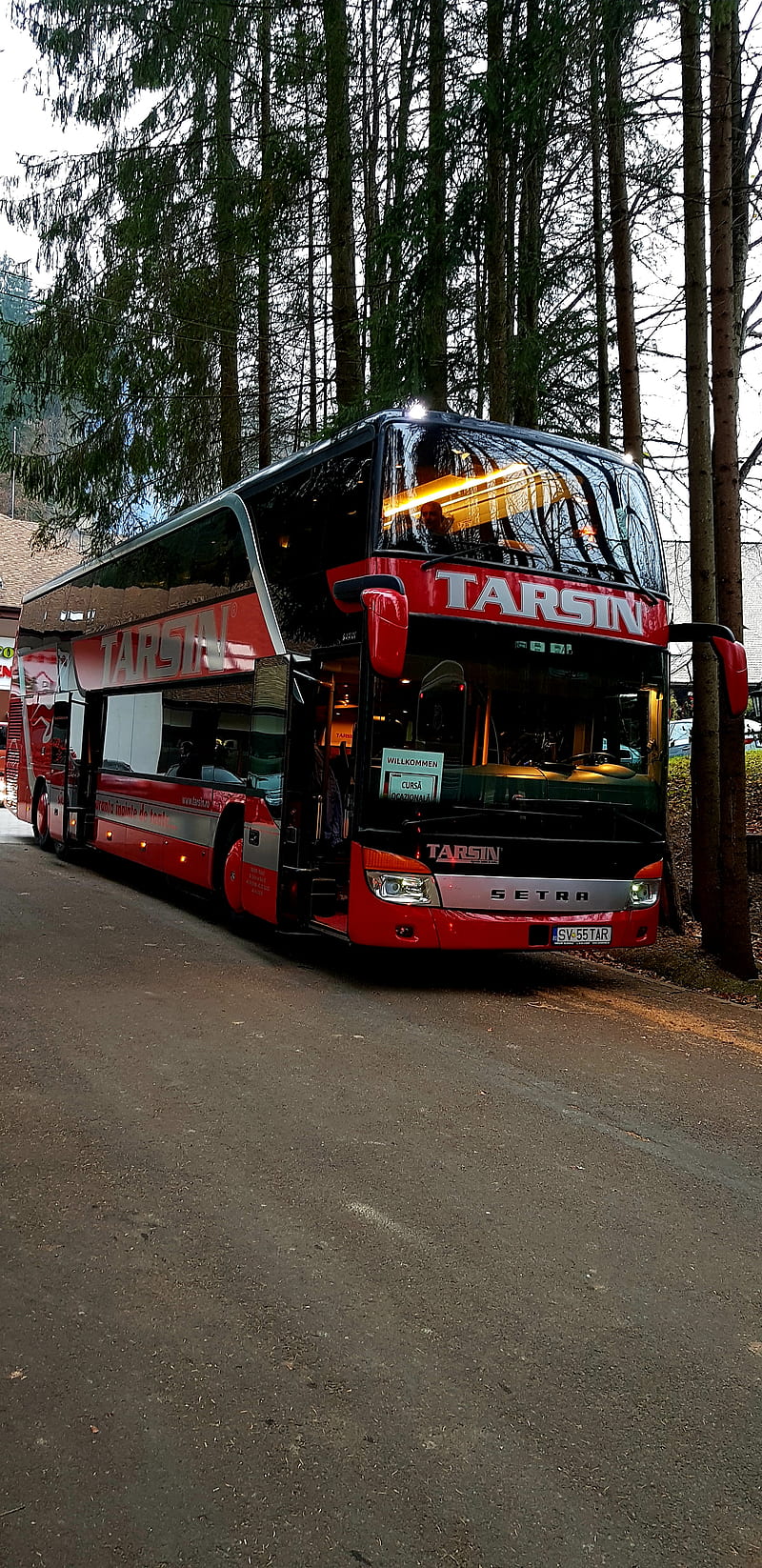 800x1646 Bus, car, vehicle, red, new light, auto, setra, sharks, HD phone wallpaper
