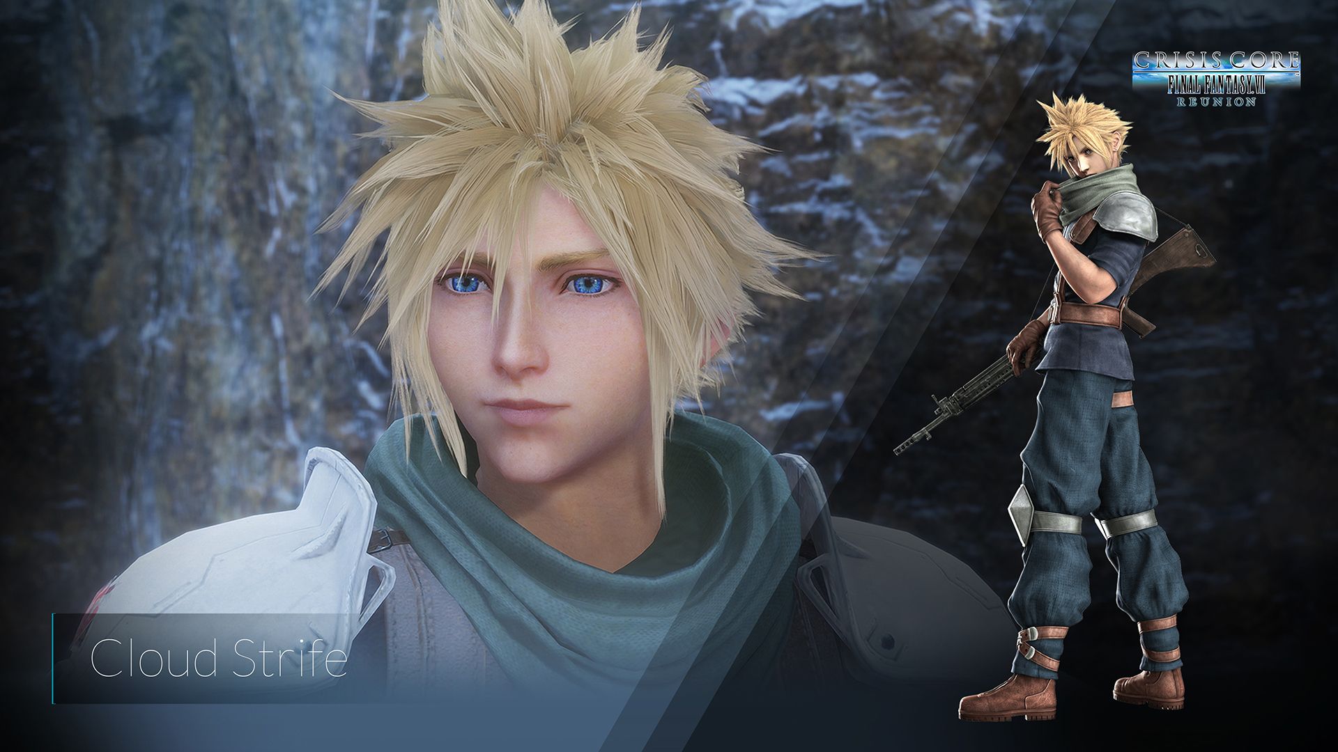 1920x1080 Crisis Core: Final Fantasy VII Cloud Strife Wallpaper with Monocle