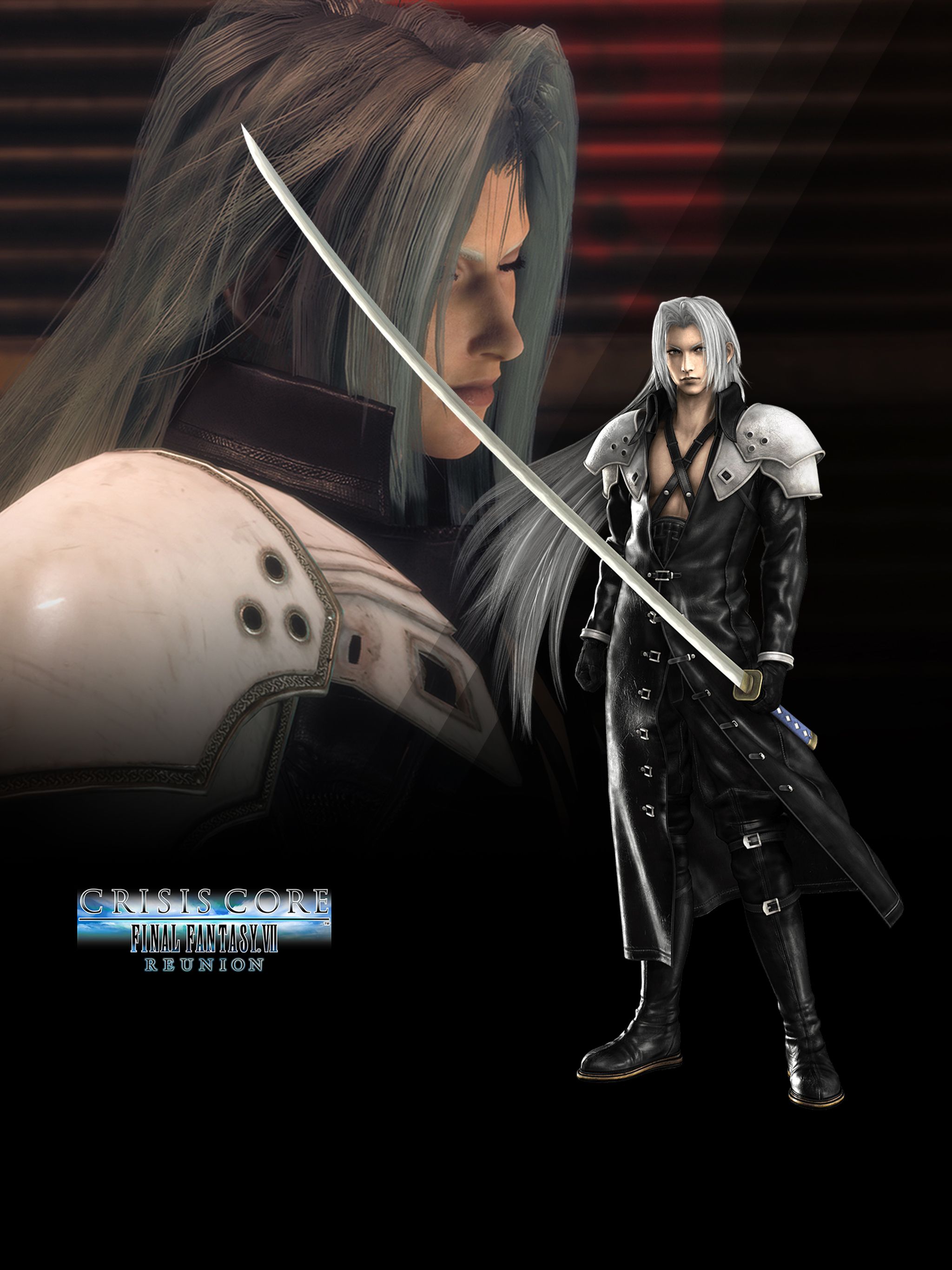 2048x2732 Crisis Core: Final Fantasy VII Sephiroth Wallpaper with Monocle