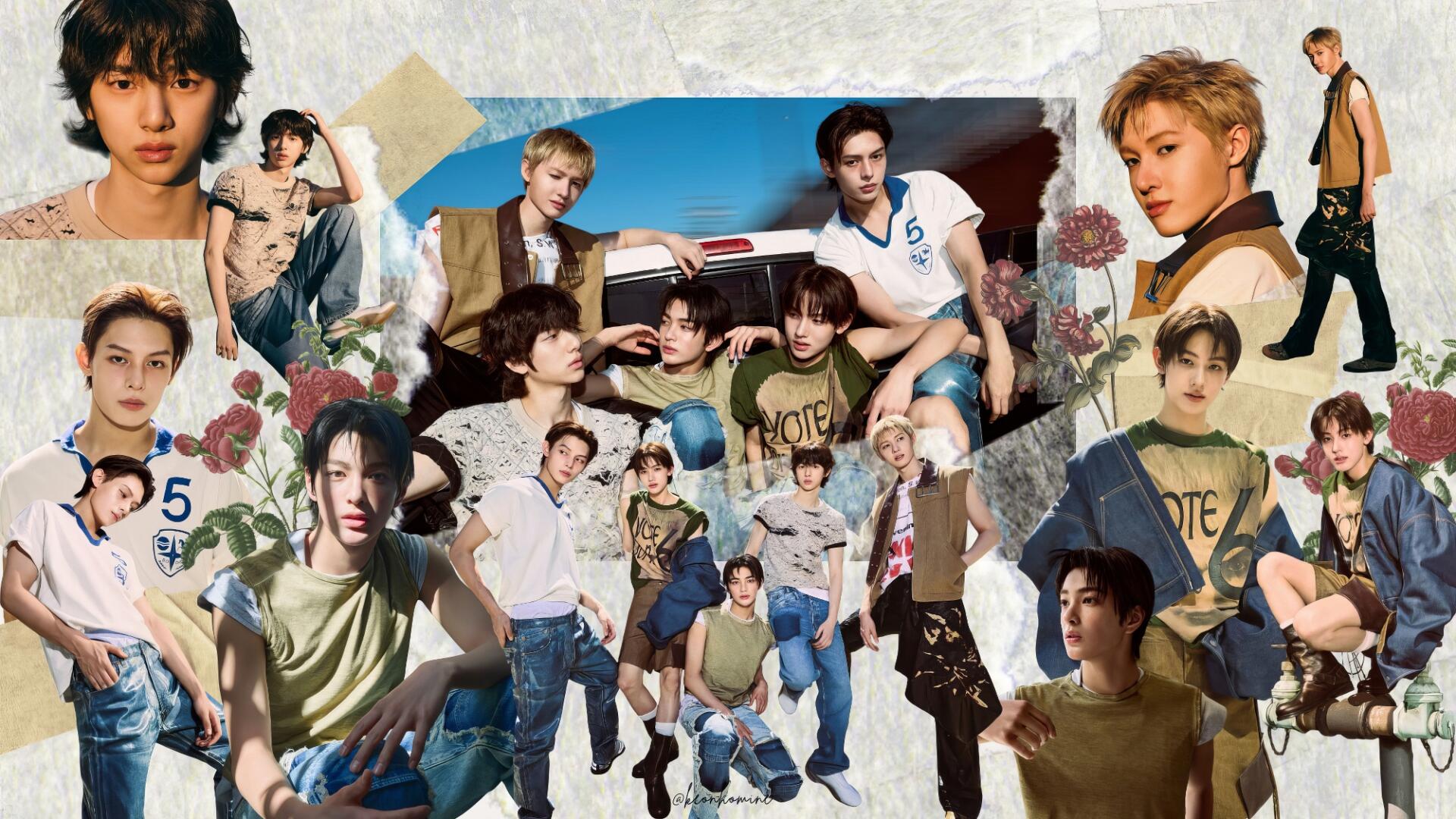1920x1080 Cortis: K Pop Boyband Collage