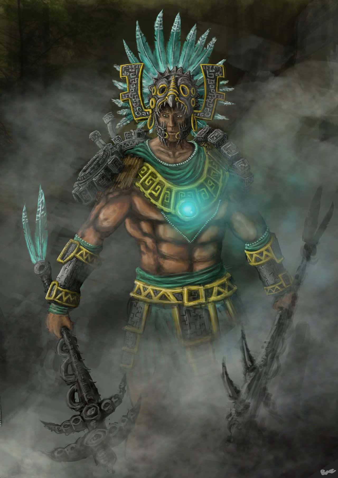 1280x1810 Aztec Warrior HD Wallpaper (100++)