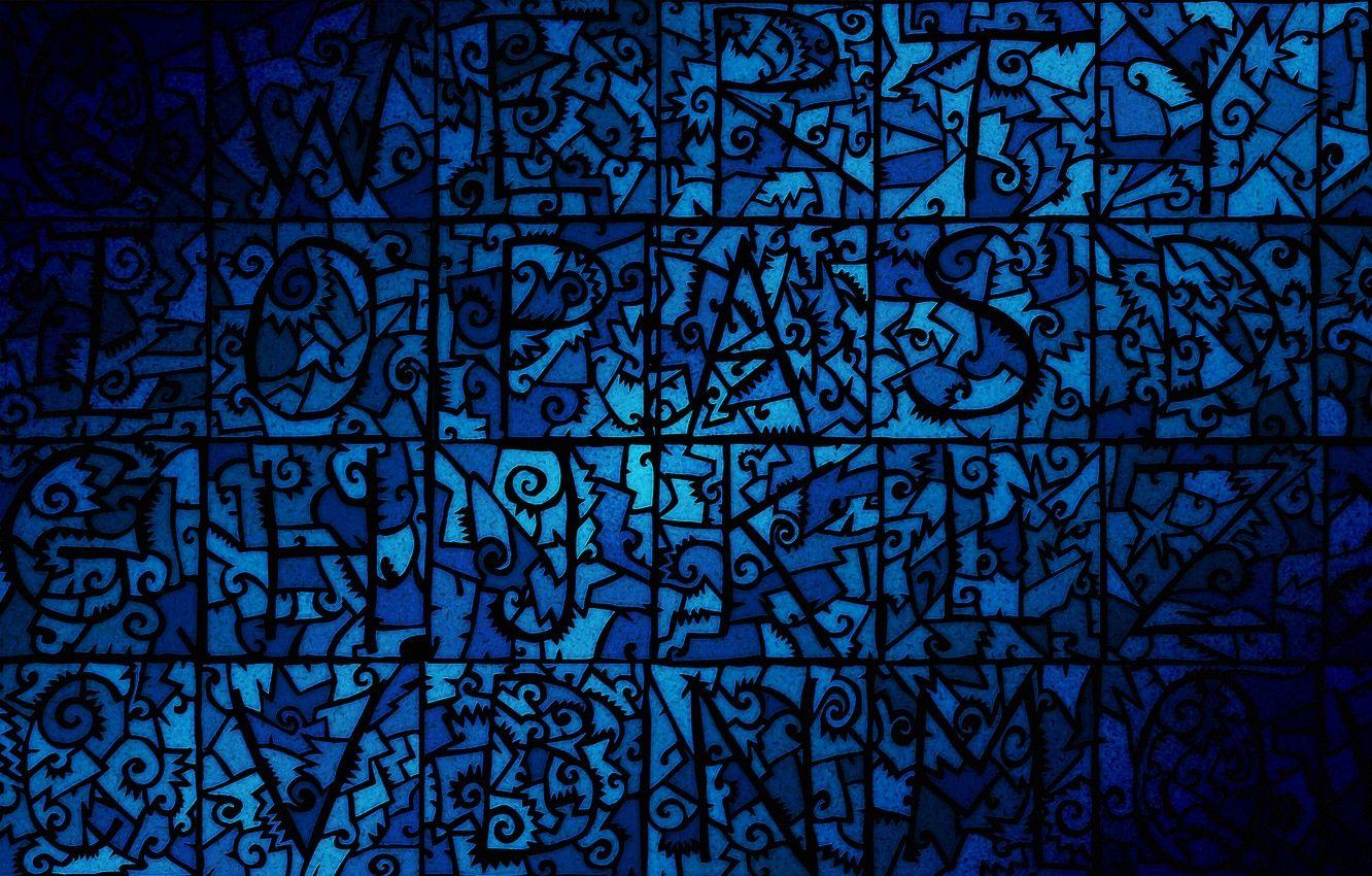 1332x850 Wallpaper blue, mosaic, desktop, pattern, flat, jaw image for desktop, section текстуры