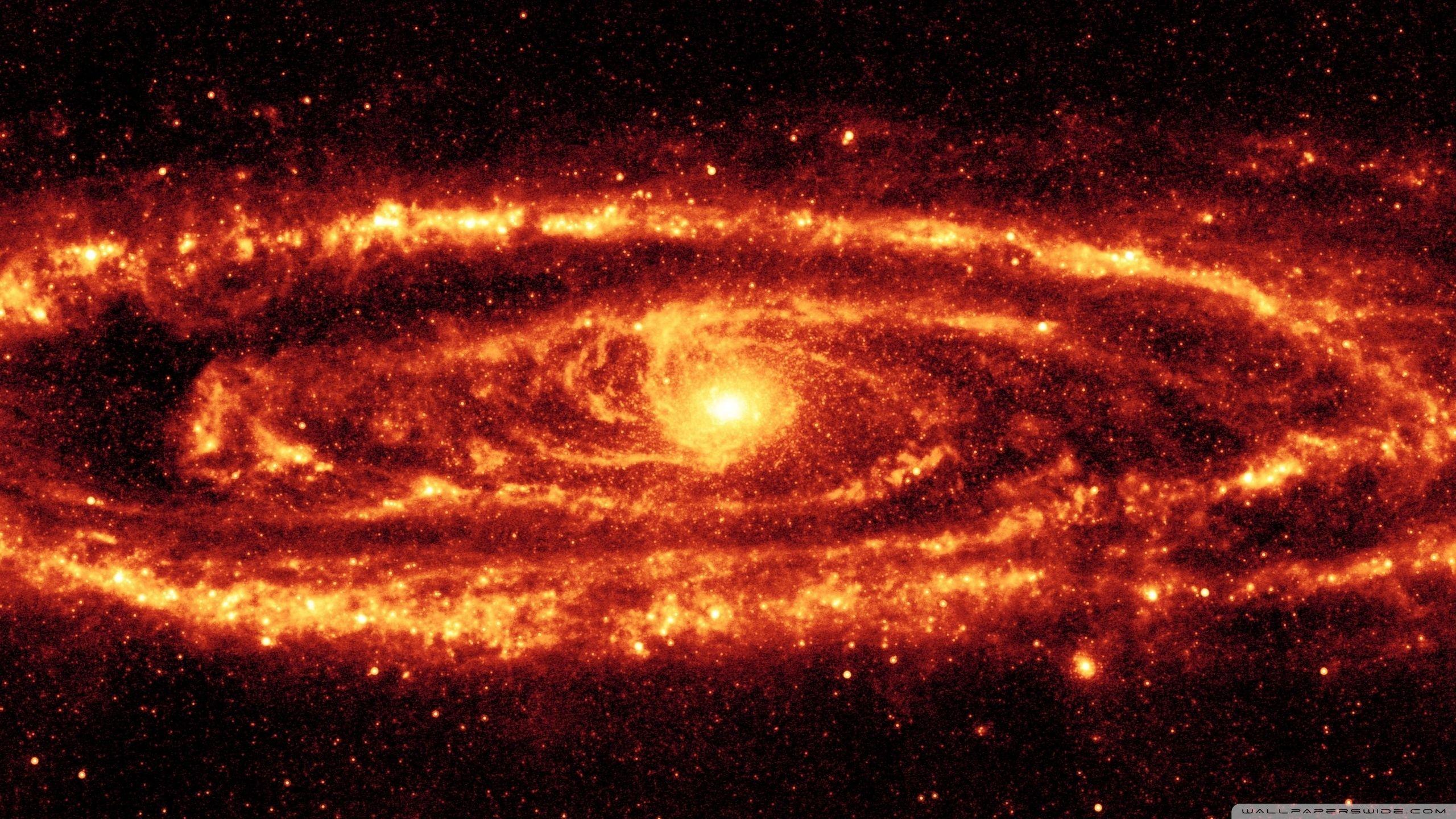 2560x1440 Fire Galaxy Ultra HD Desktop Background Wallpaper for : Multi Display, Dual Monitor