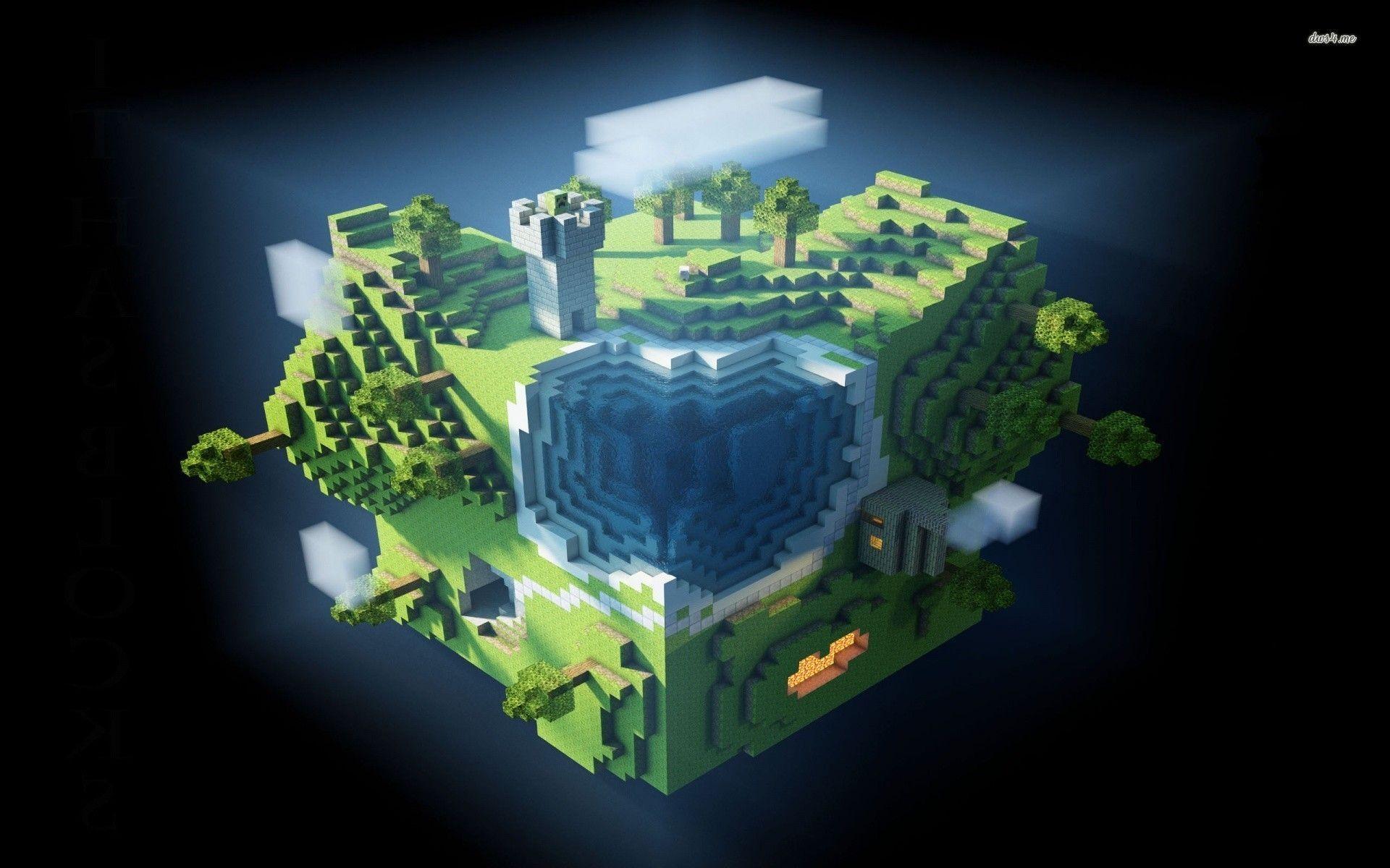 1920x1200 Minecraft World Background