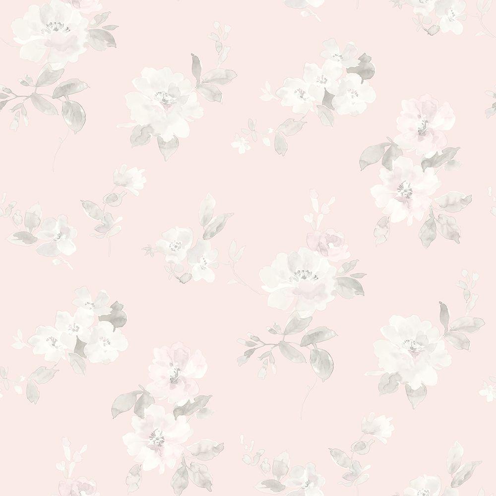 1000x1000 チェサピークキャプティバライトピンクの花トス壁紙サンプルHAS54598SAM - ホームデポ. Pink floral wallpaper, Pale pink wallpaper, Floral wallpaper