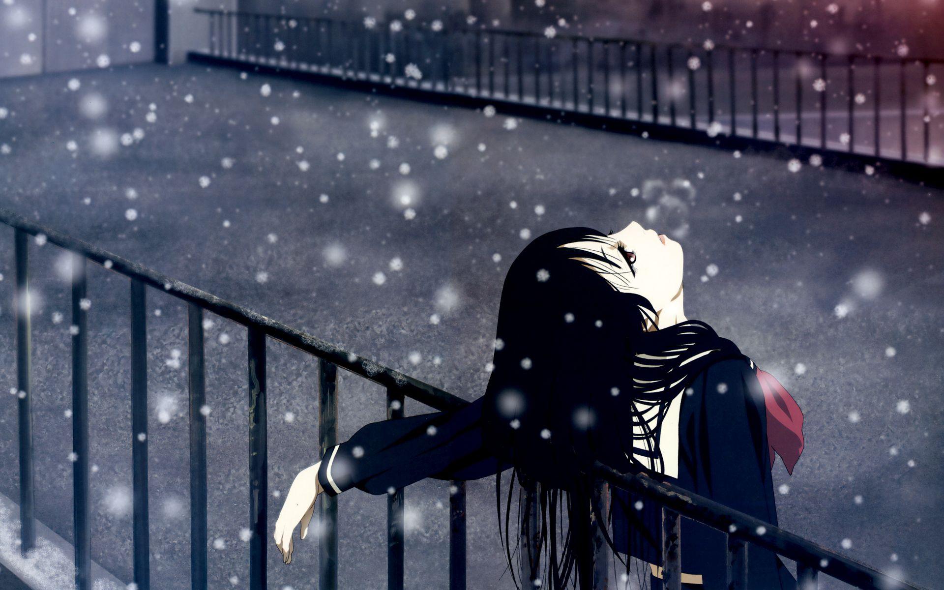 1920x1200 Snow Anime Wallpaper. Snow Wallpaper, Snow White Wallpaper and Snow Desktop Wallpaper