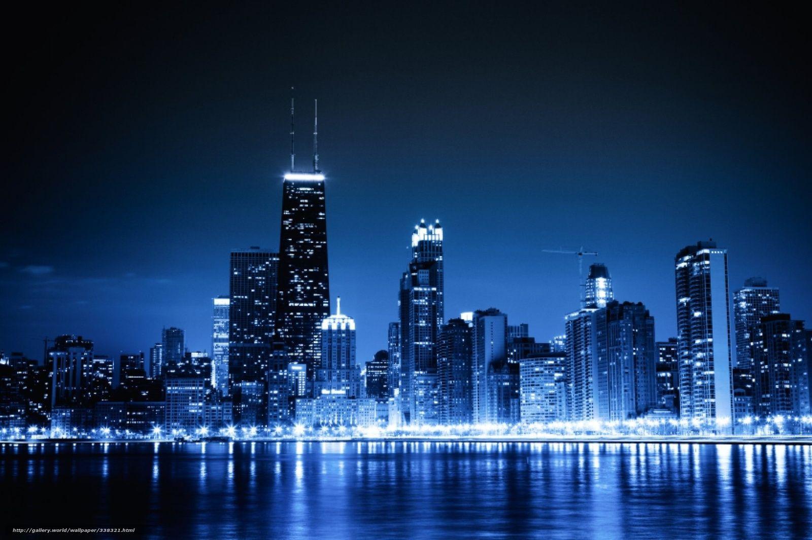 Blue City Night Wallpapers - Top Free Blue City Night Backgrounds -  WallpaperAccess