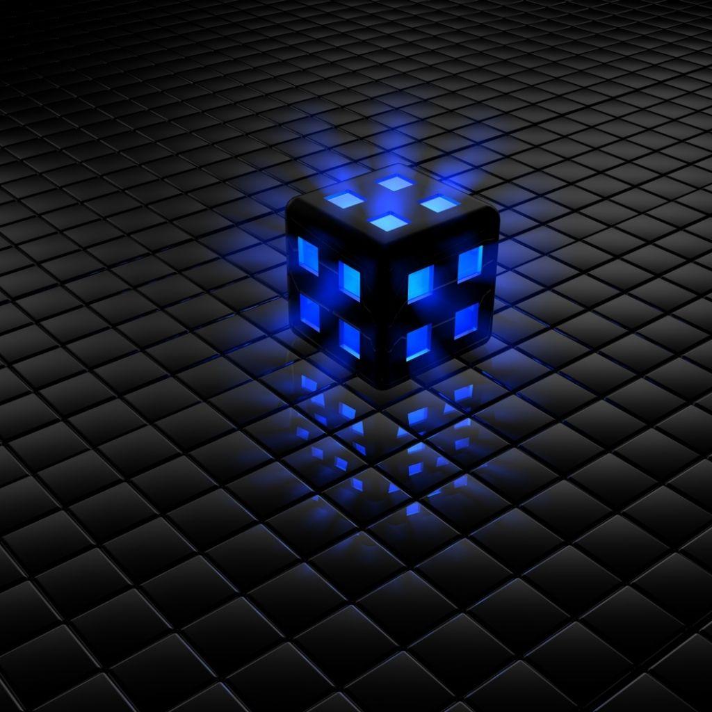 1024x1024 3D Cube Wallpaper