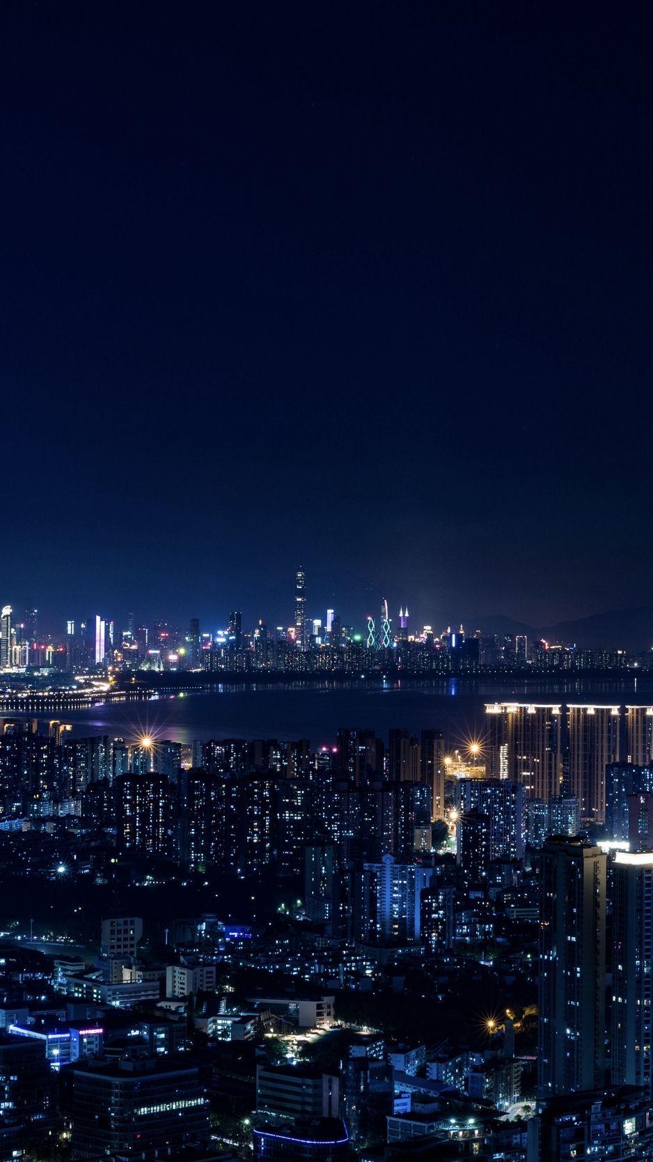 938x1668 City Night Aesthetic Wallpaper