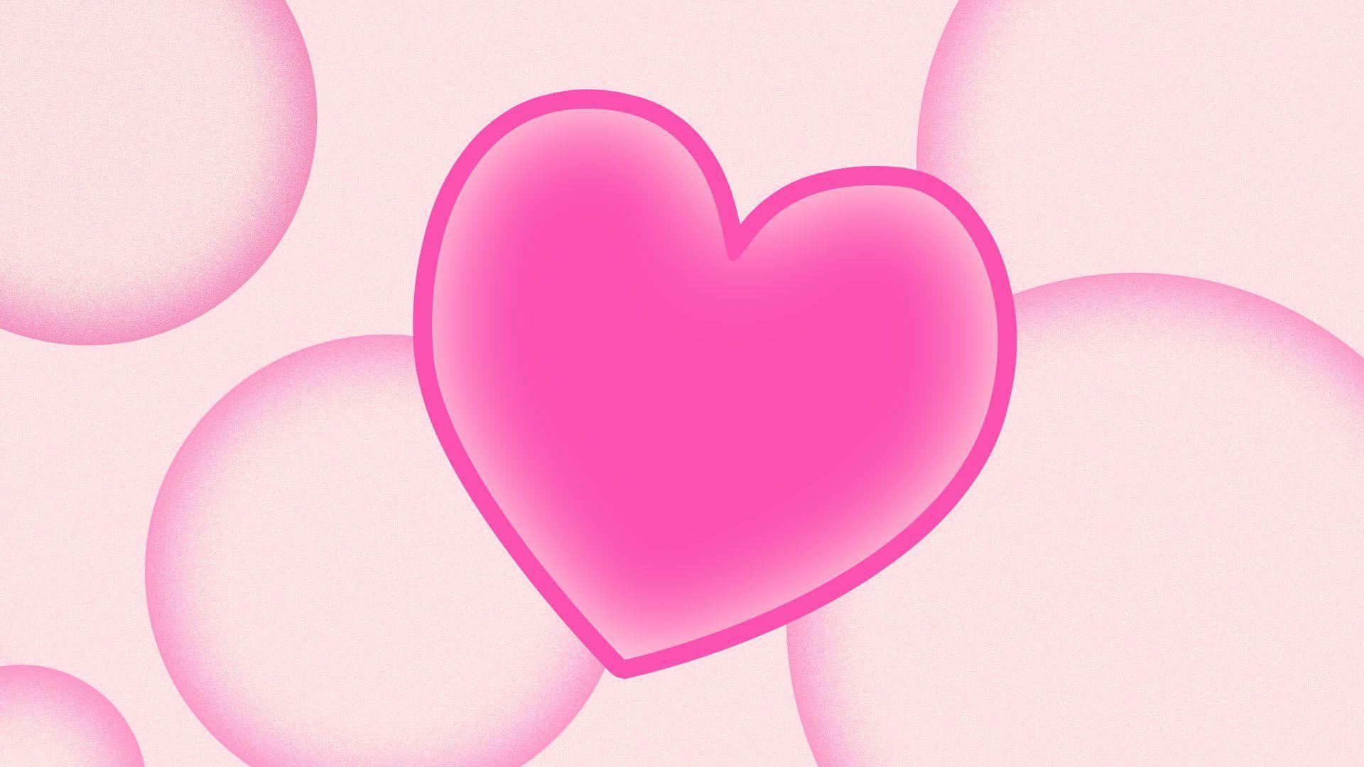 1920x1080 Pink Heart Wallpaper and Photo for Desktop