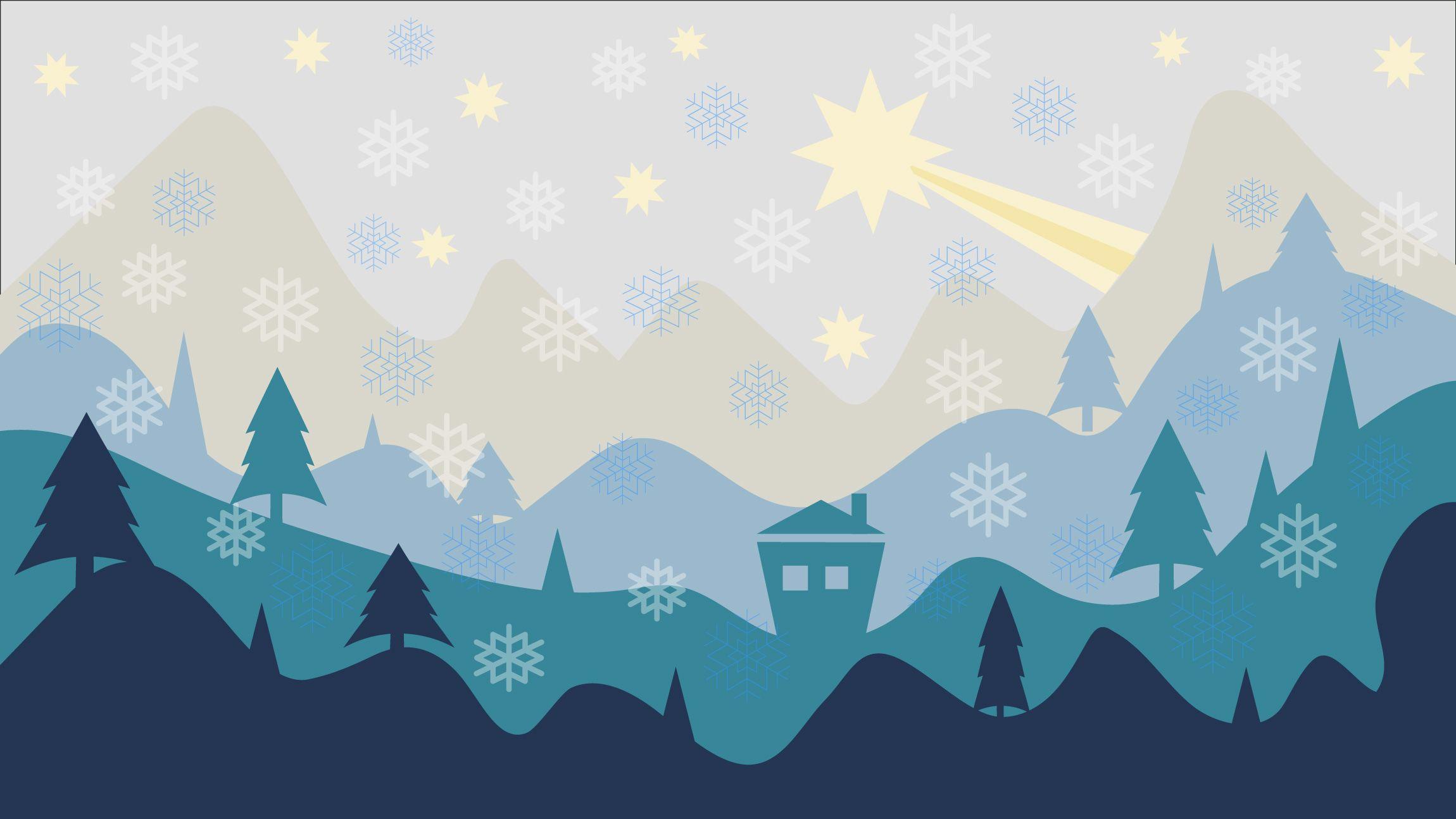 2300x1294 Christmas Flat Design Background