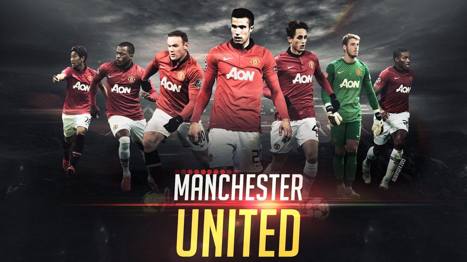 Hình nền HD thể thao 1600x900: Nhóm câu lạc bộ bóng đá Manchester United Hình nền HD mới nhất 2015
