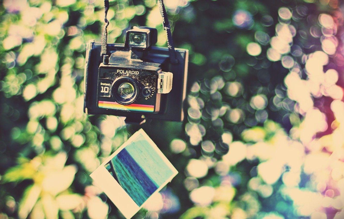 1332x850 Wallpaper lights, photo, background, mood, the camera, broken, crack, the, HD wallpaper, Wallpaper for desktop, Polaroid, photo image for desktop, section настроения