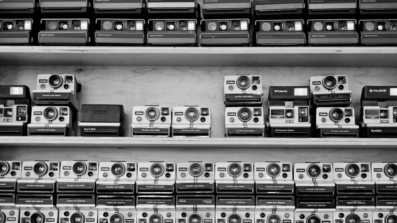 1366x768 Free download Polaroid BW Camera Shelf wallpaper 1920x1200 74644 WallpaperUP [1920x1200] for your Desktop, Mobile & Tablet. Explore Polaroid Cameras Wallpaper. Polaroid Cameras Wallpaper