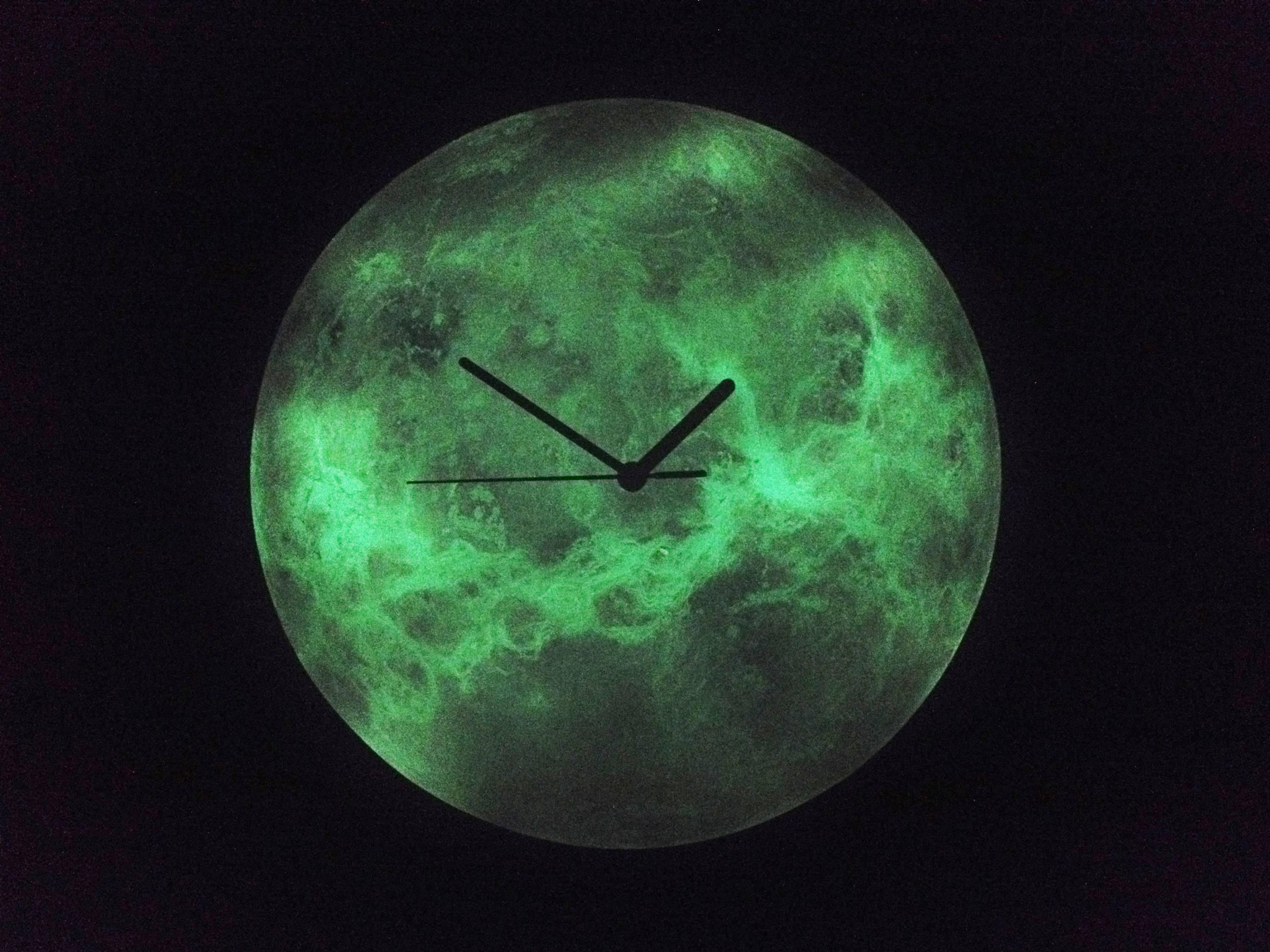 3000x2250 Venus Wallpaper Clock, Flame Decor, Unique Wall Clock, Glass Painted Wall Clock, Steampunk Clock, Round Wall Clock, Bedroom Clock