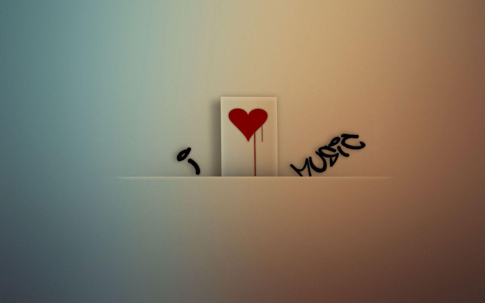 1920x1200 I Love Music HD Desktop Wallpaper Background download