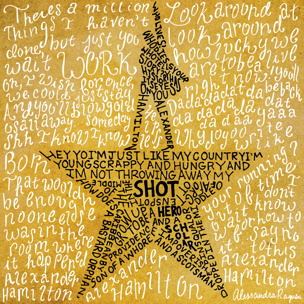 1024x1024 Hamilton The Musical hình nền