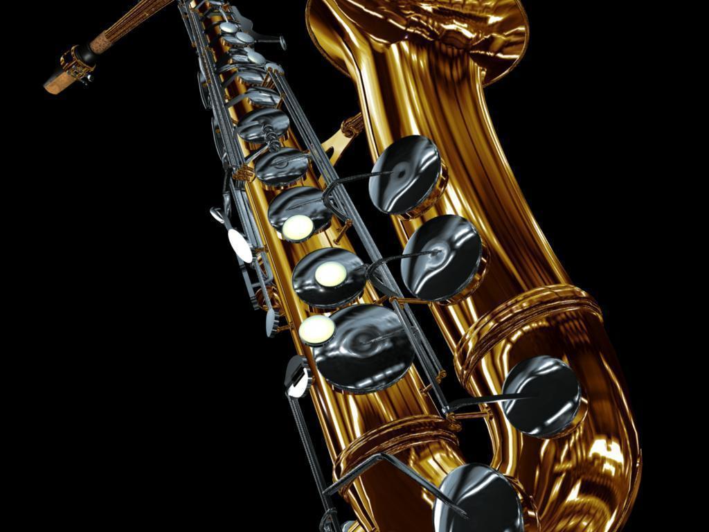 1024x768 Saxophone Wallpaper