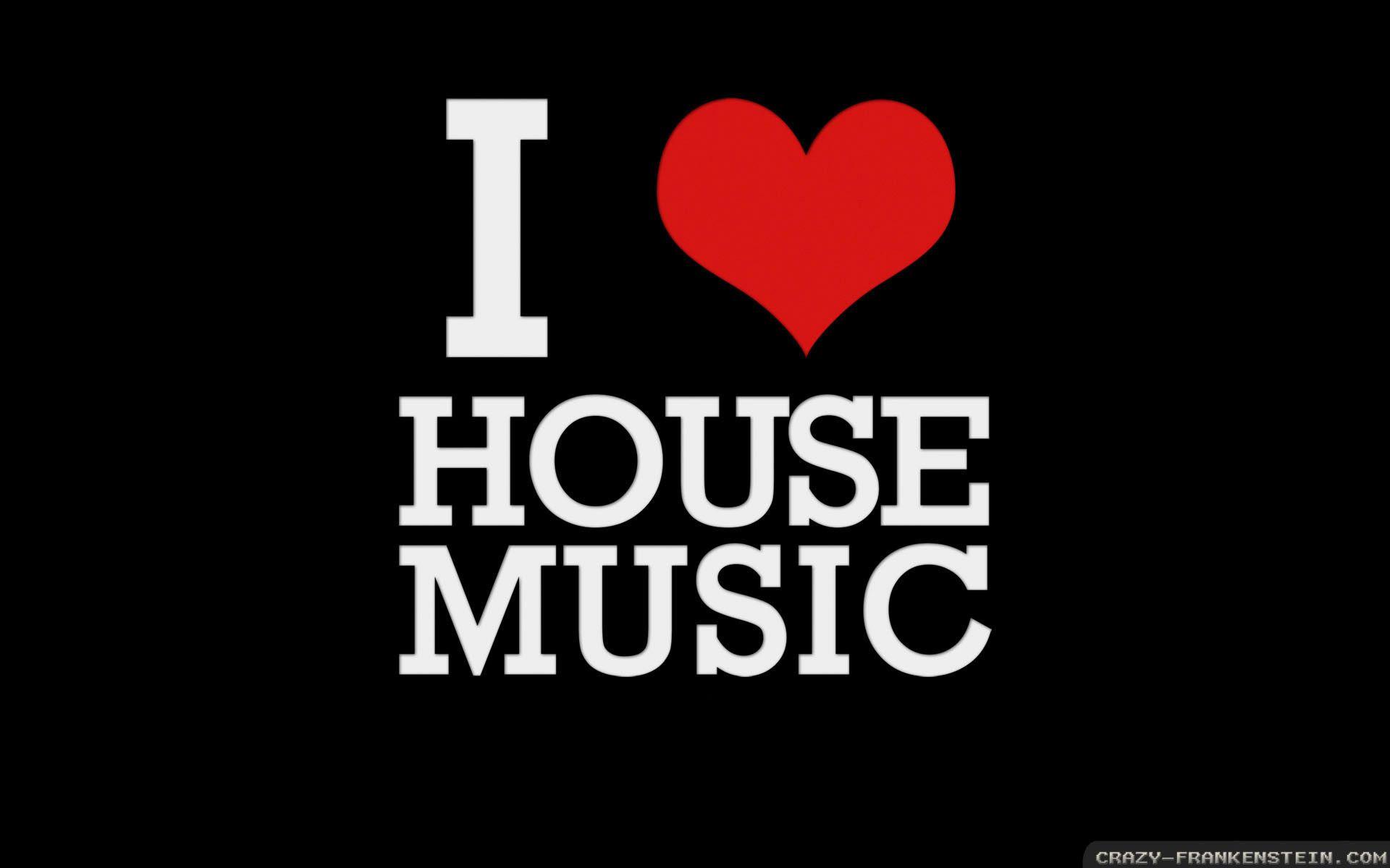 1920x1200 I Love House Music Wallpaper