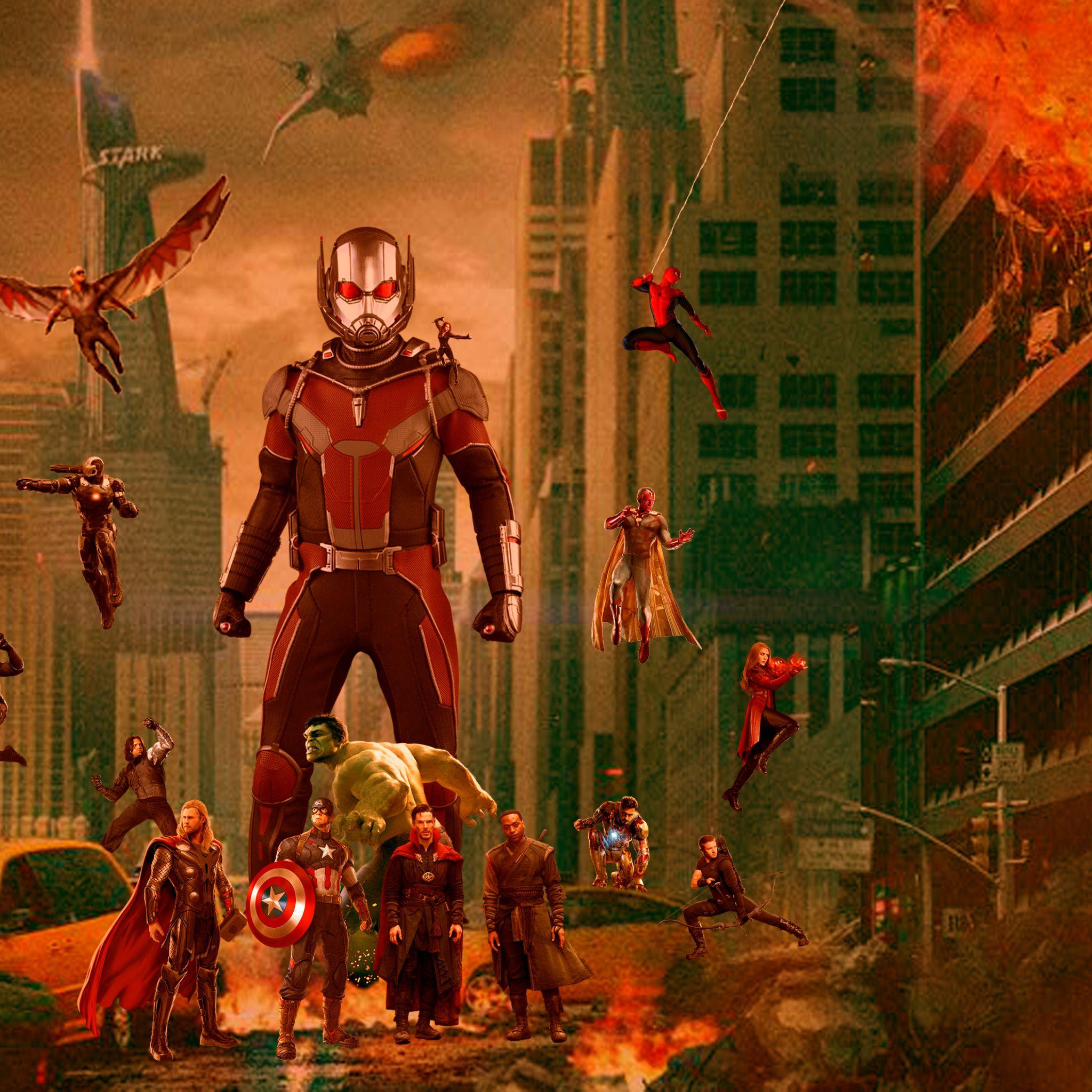 2048x2048 Avengers Infinity War Fan Art iPad Air Wallpaper, HD Movies 4K Wallpaper, Image, Photo and Background