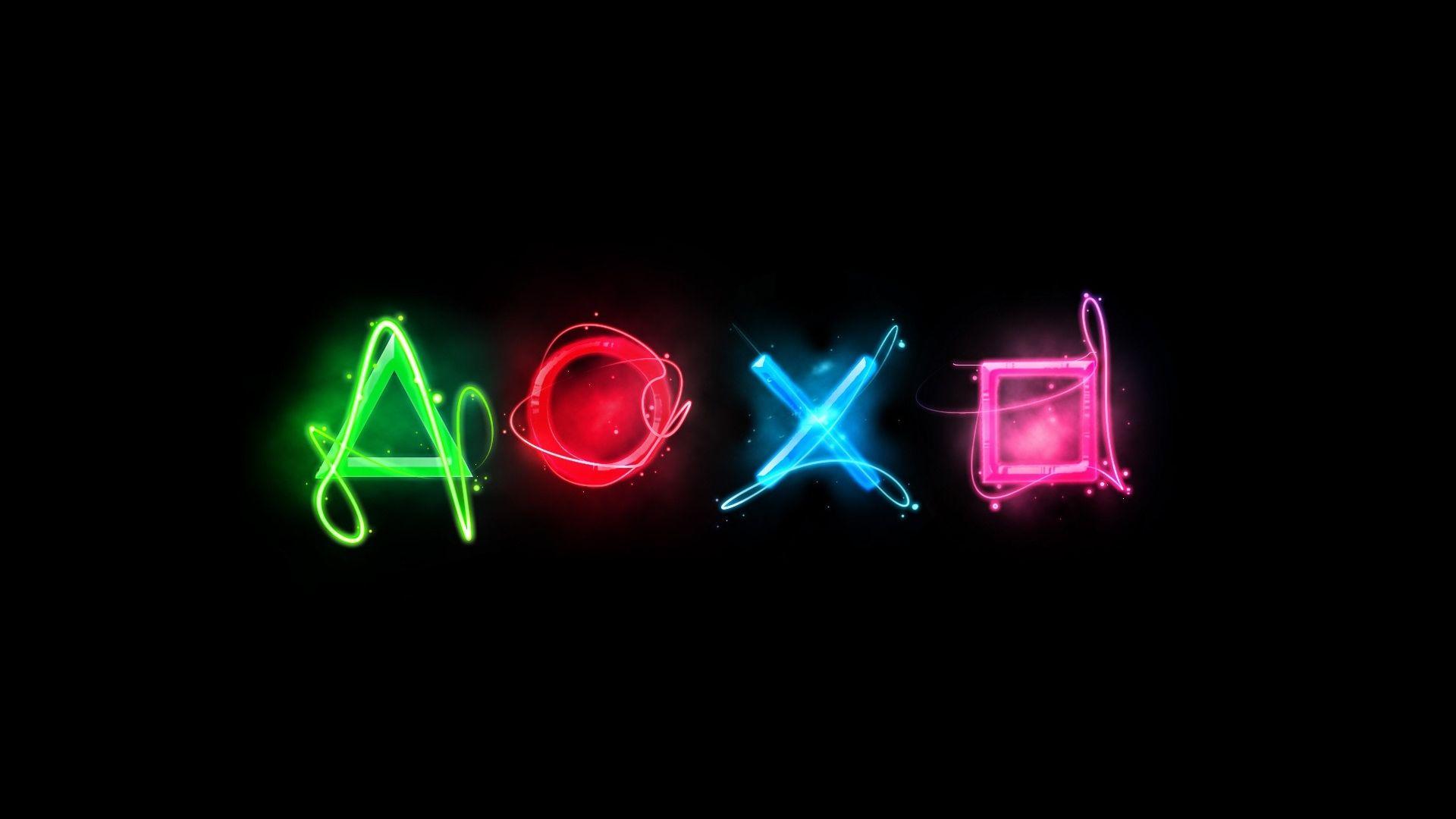 1920x1080 Download Wallpaper 1920x1080 playstation, symbols, graphics Full HD 1080p HD Background