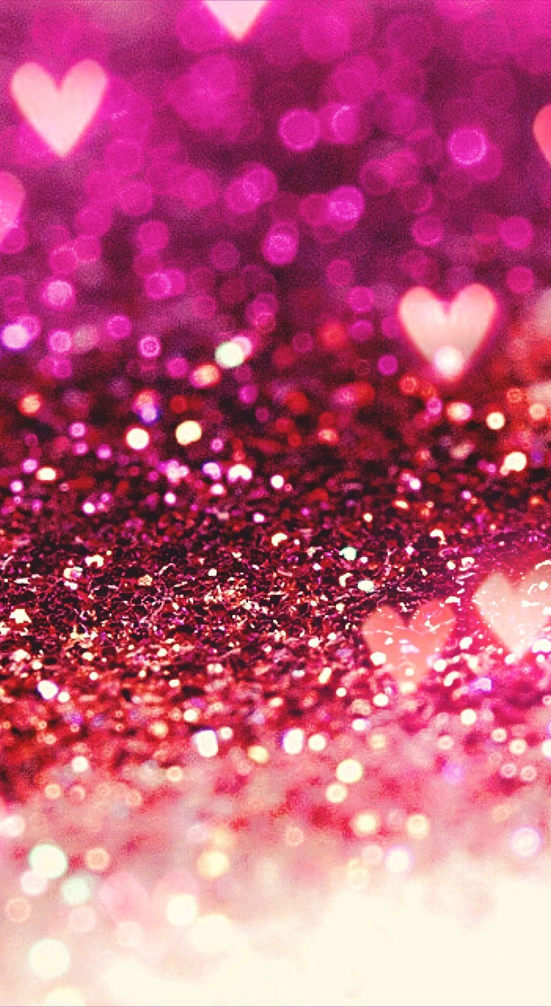 1122x2048 Light Pink Glitter Wallpaper