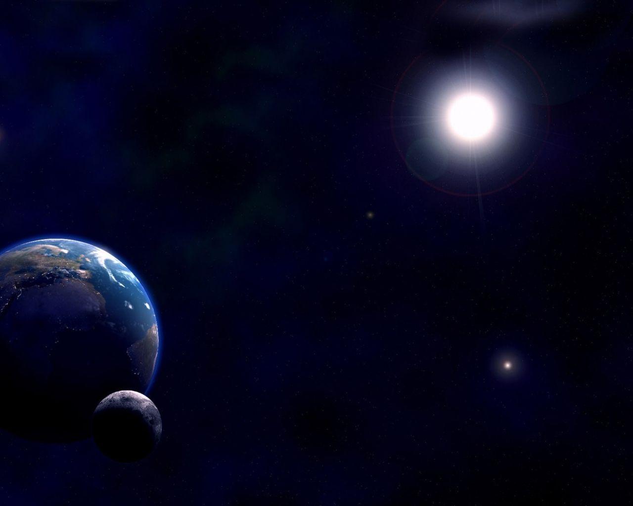 1280x1024 Free download Earth moon and sun wallpaper Space wallpaper 8212 [1680x1050] for your Desktop, Mobile & Tablet. Explore Sun and Moon Wallpaper. Moon and Stars Wallpaper, Sun and Moon
