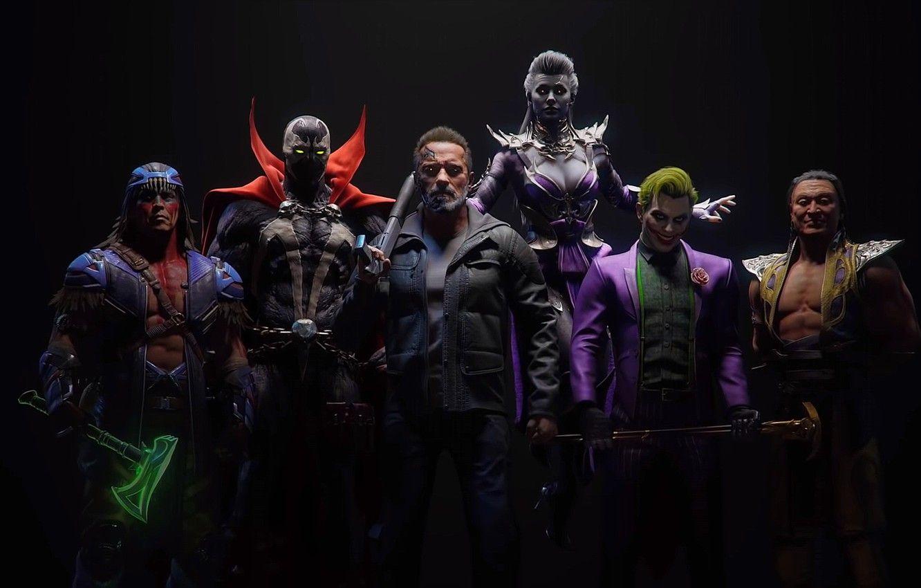1332x850 Wallpaper The game, Fighter, Mortal Kombat, Joker, Terminator, Shang Tsung, T- Sindel, Spawn, Nightwolf, Mortal Kombat MK Kombat Pack image for desktop, section игры