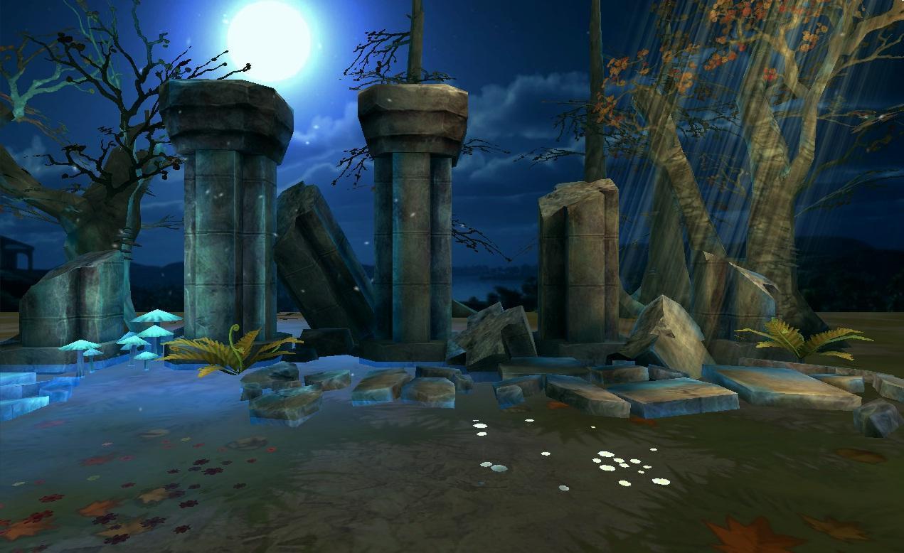 1271x778 Ancient ruins 3D wallpaper for Android