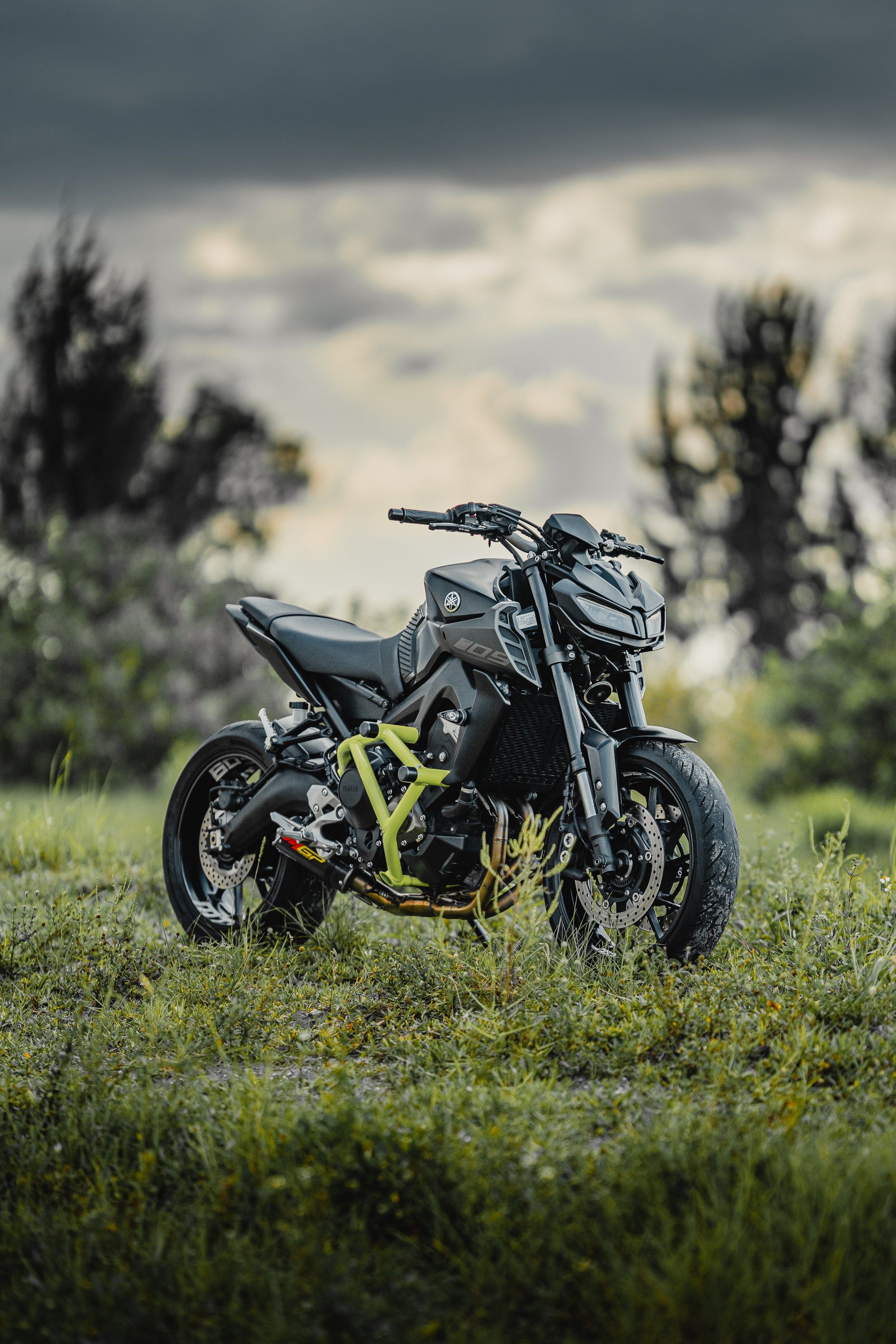 2160x3240 Yamaha Mt 09 Black Wallpaper Fz Mt 15 HD Image Crash Cage Yamaha FZ 09 MT 09 2014 2017