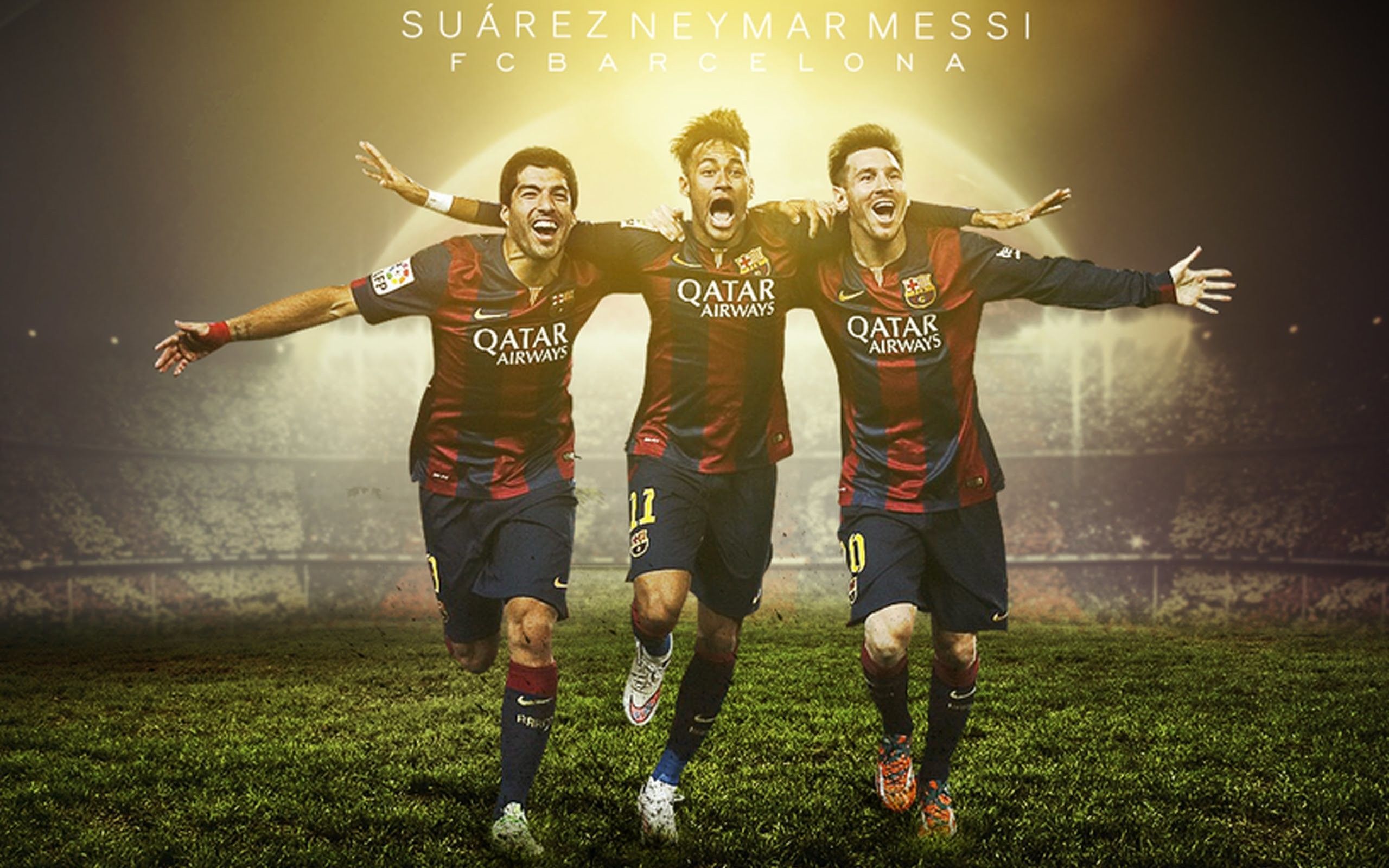 2560x1600 Messi Neymar And Ronaldo Wallpaper
