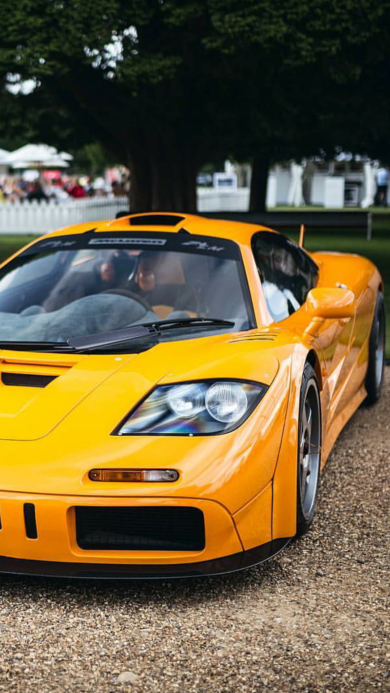 800x1422 McLaren F car, hypercar, mclaren f1 orange, supercar, HD phone wallpaper