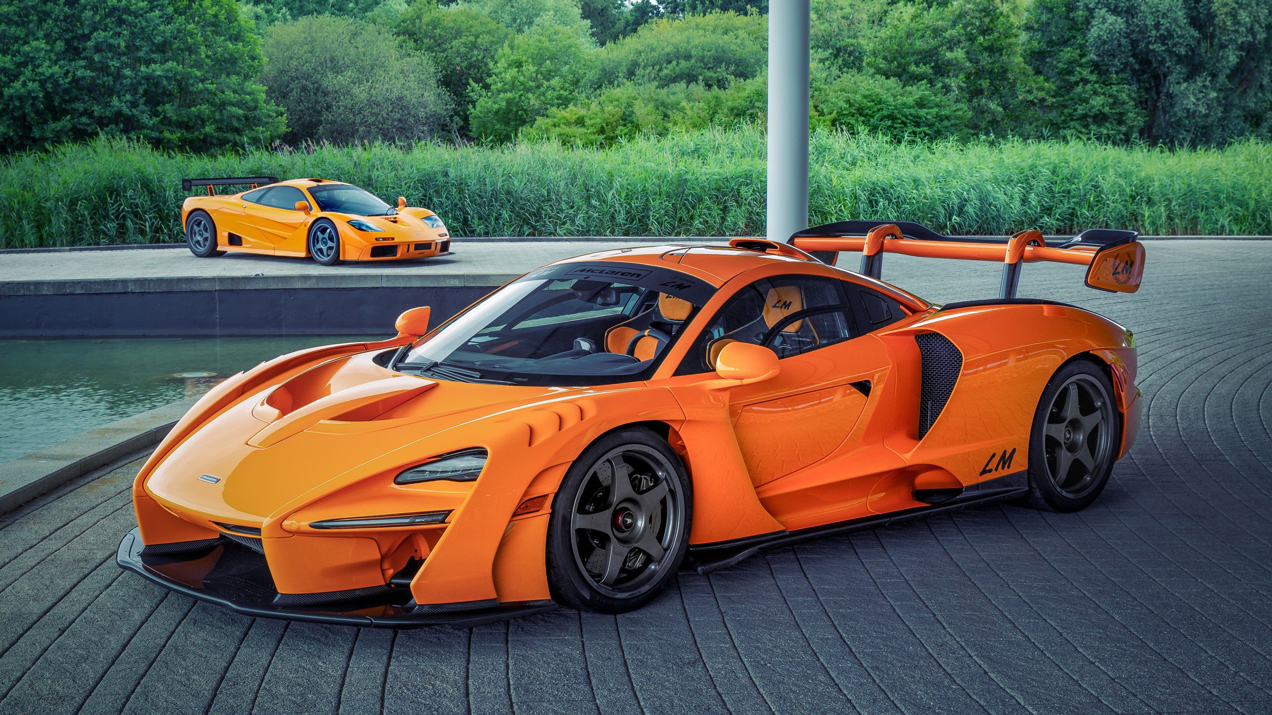 2560x1440 Orange McLaren F1 McLaren Senna LM 2020 HD Cars Wallpaper