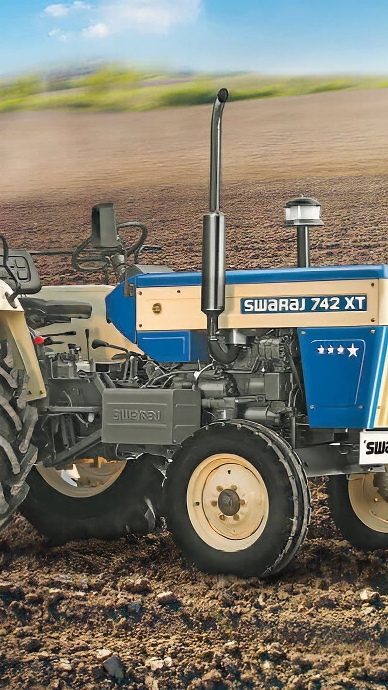 800x1422 HD blue colour swaraj tractor wallpaper