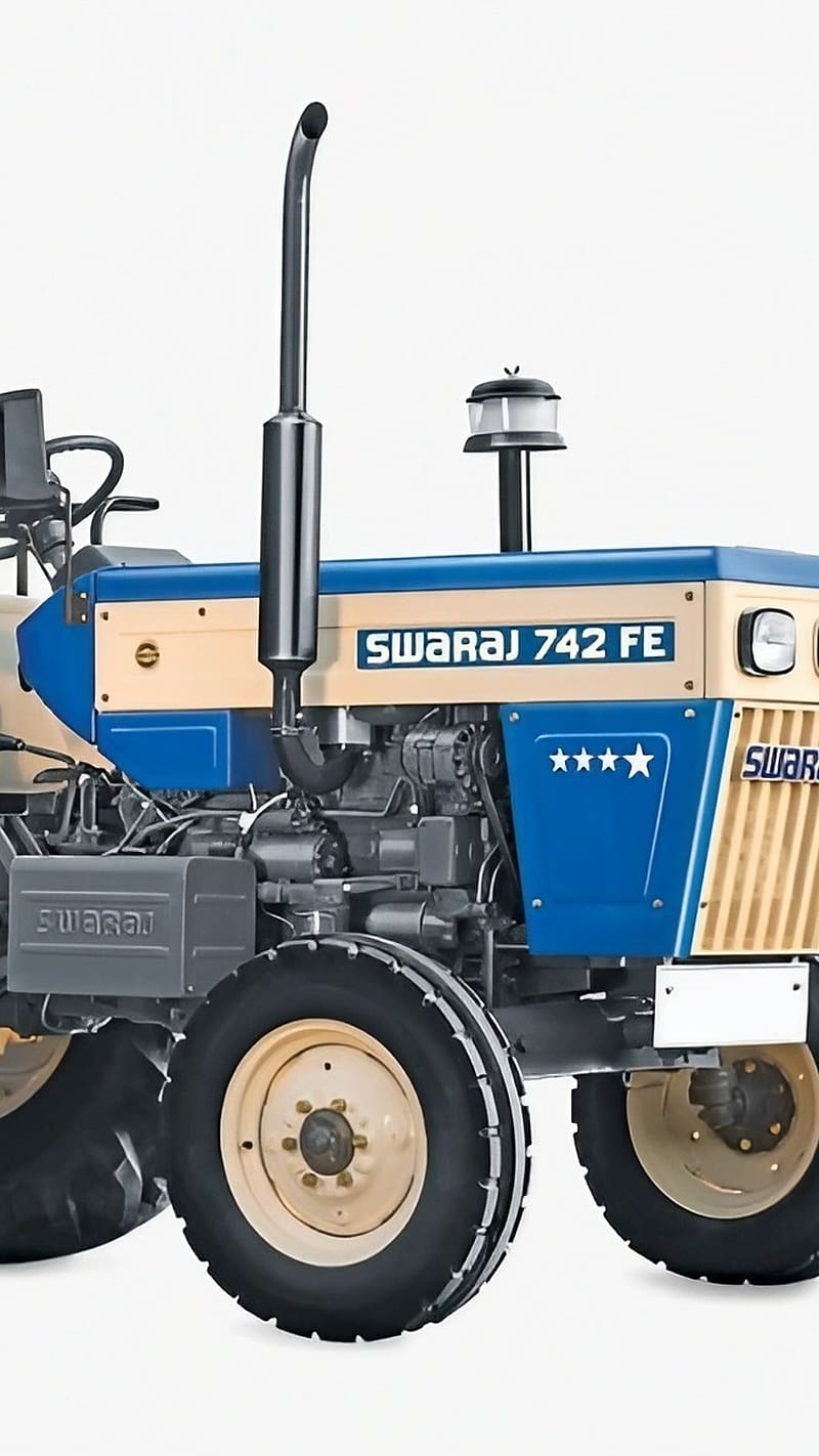 800x1422 Swaraj Tractor, White Background, blue tractor, HD phone wallpaper